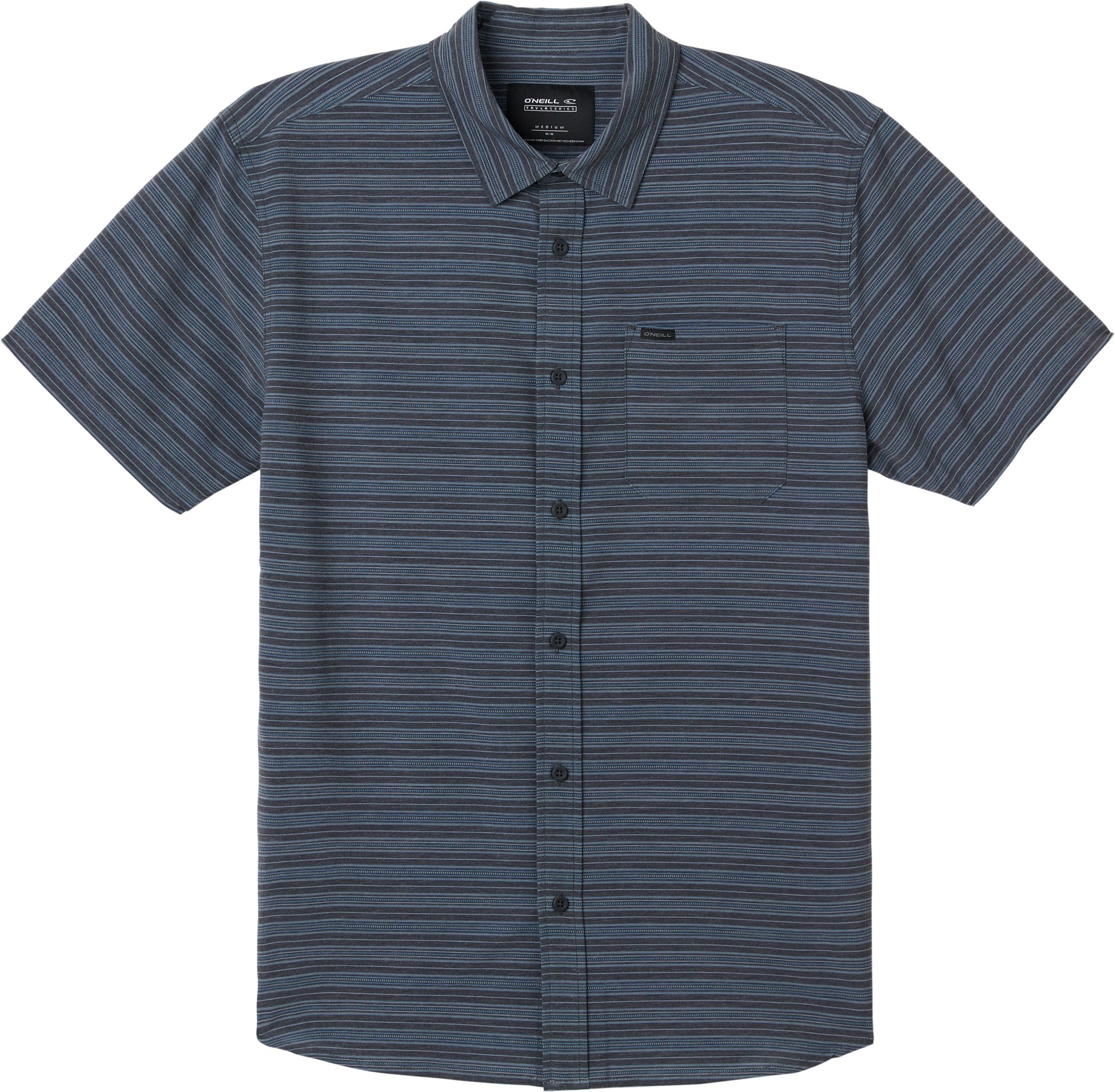 O'Neill Men's TRVLR UPF Traverse Stripe Standard Shirt
