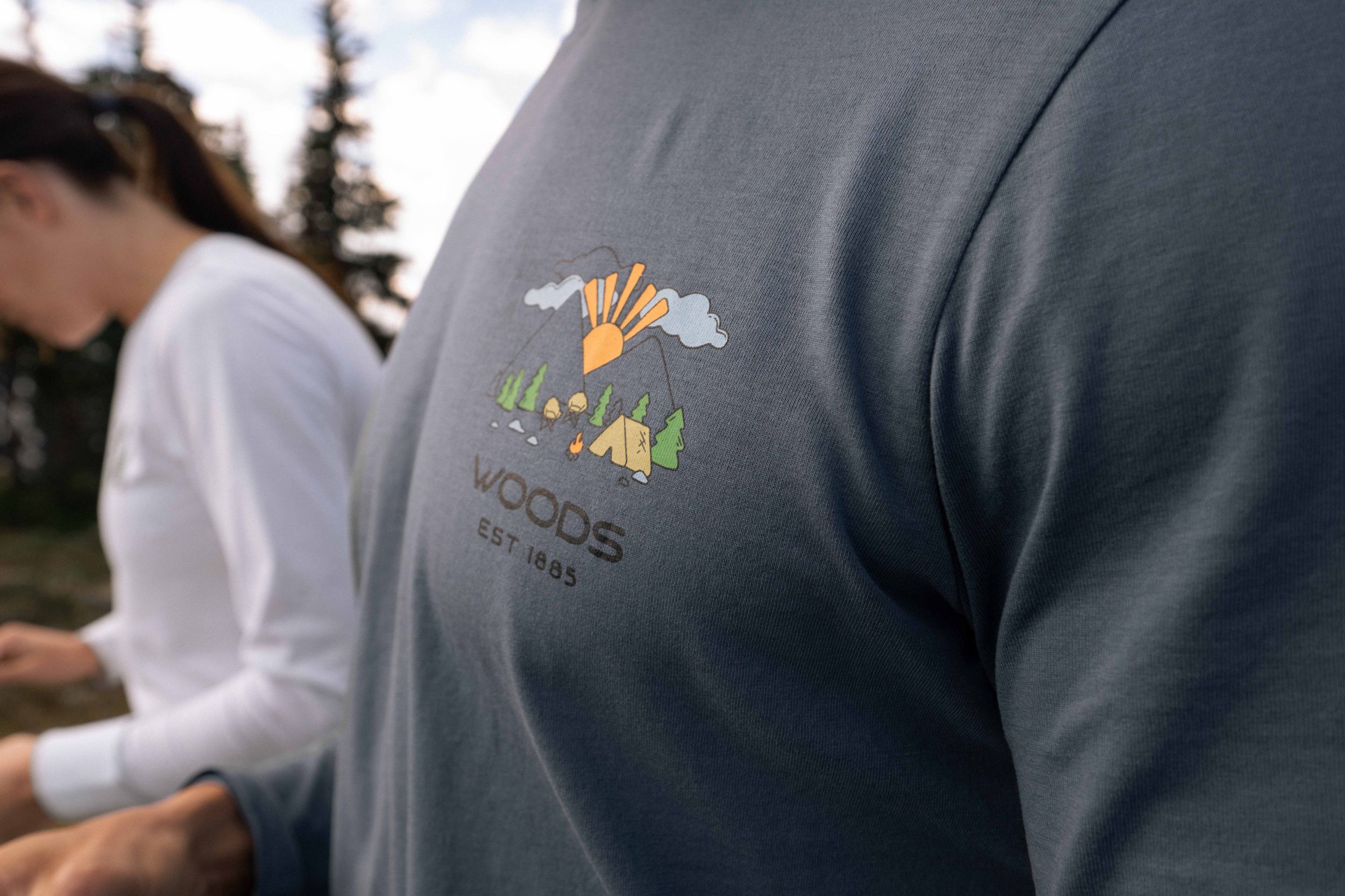 Woods Men's Cayley Scene Long Sleeve T Shirt