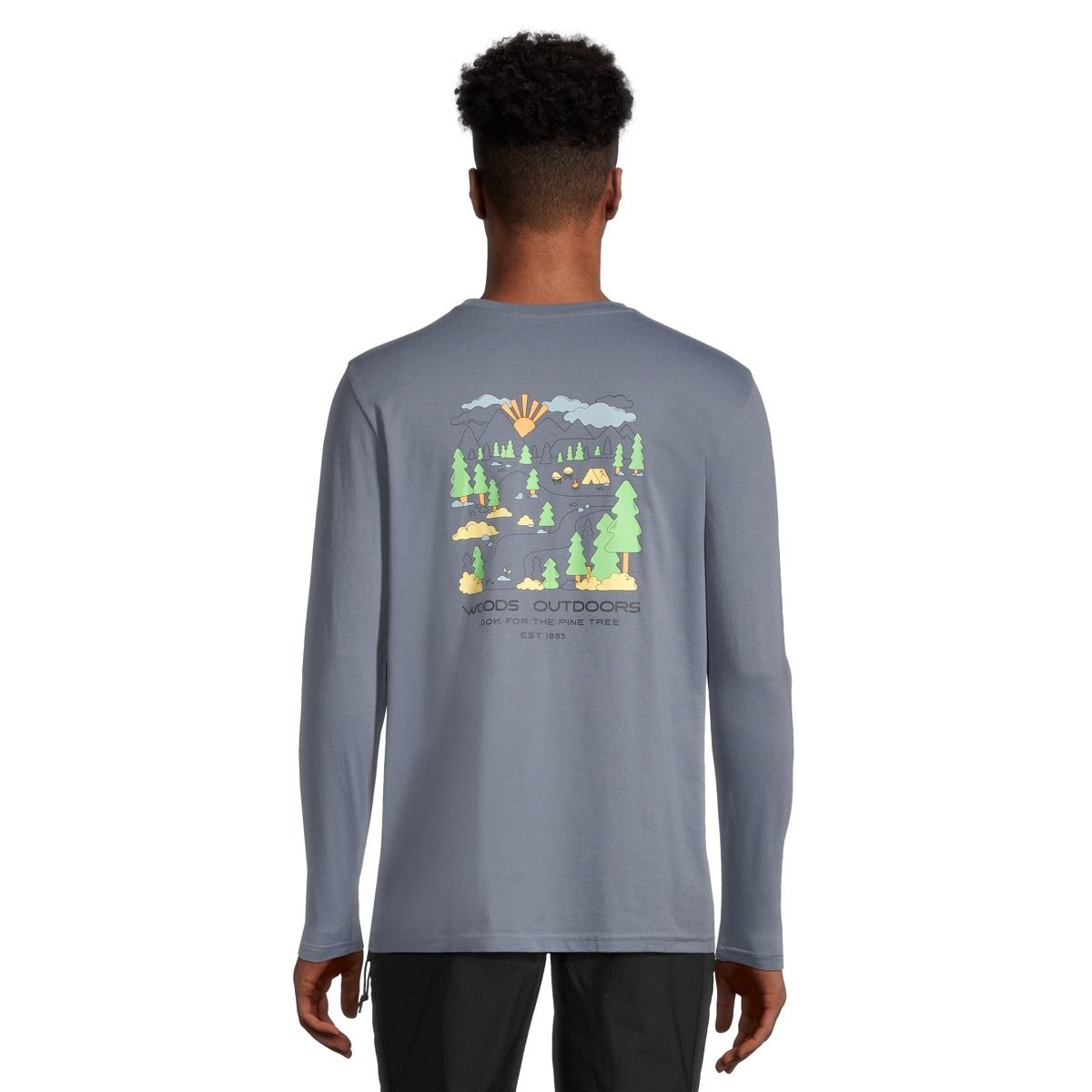 Woods Men's Cayley Scene Long Sleeve T Shirt