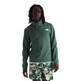 The North Face Men's Cedar Trail 1/4 Zip Grid Fleece Long Sleeve Top Front_Flat