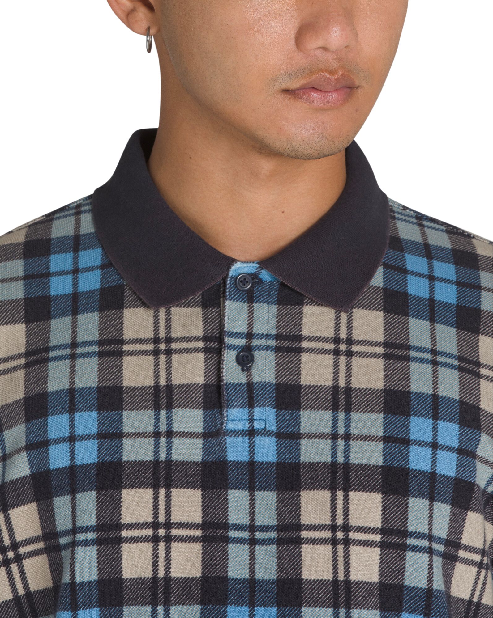 Vans Men's Bellmoor Plaid Polo T Shirt
