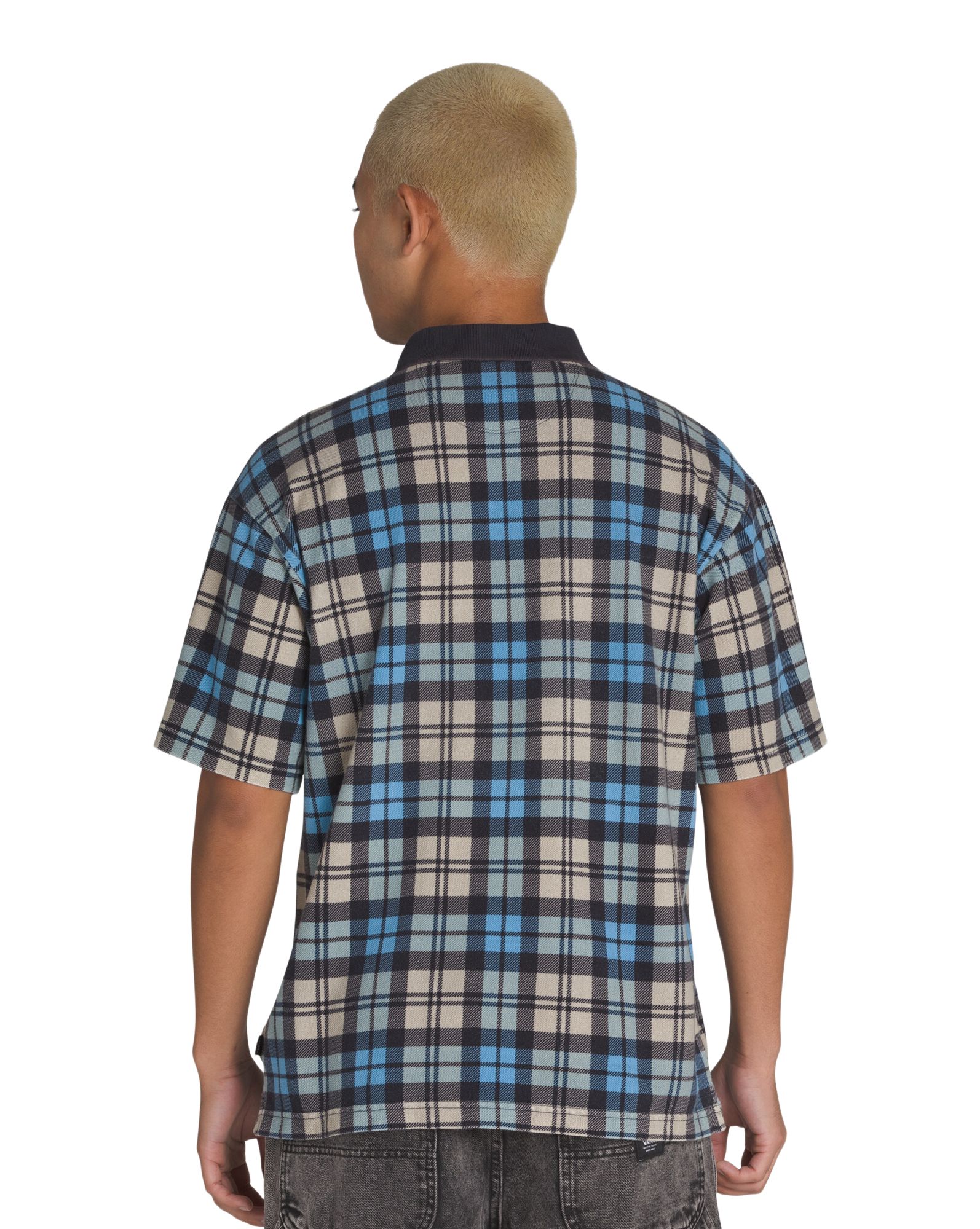 Vans Men's Bellmoor Plaid Polo T Shirt