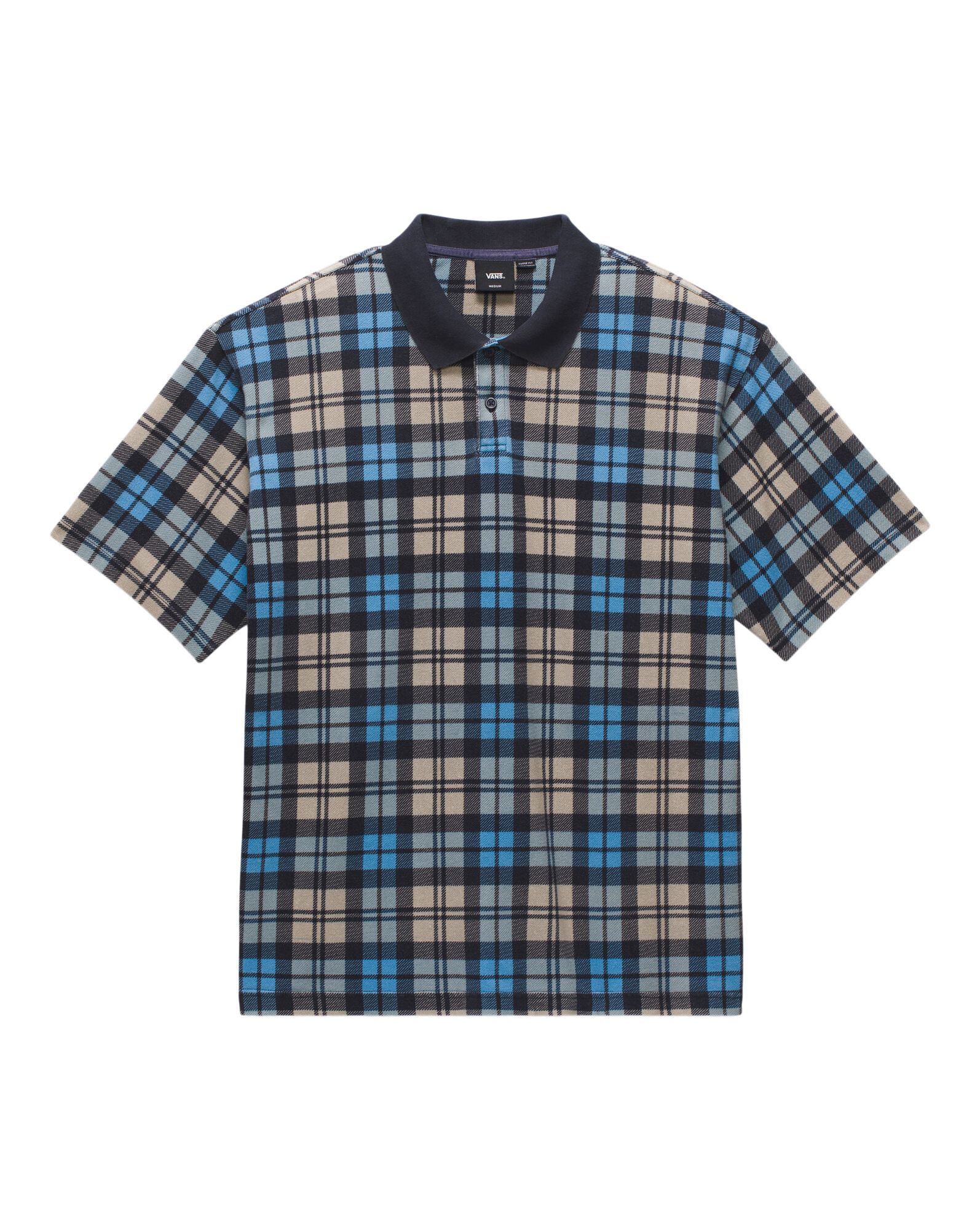 Vans Men's Bellmoor Plaid Polo T Shirt