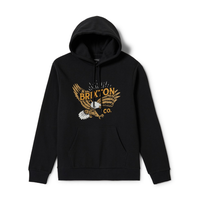 BRIXTON Men's Keller Recycled Fleece Hoodie Front_Flat