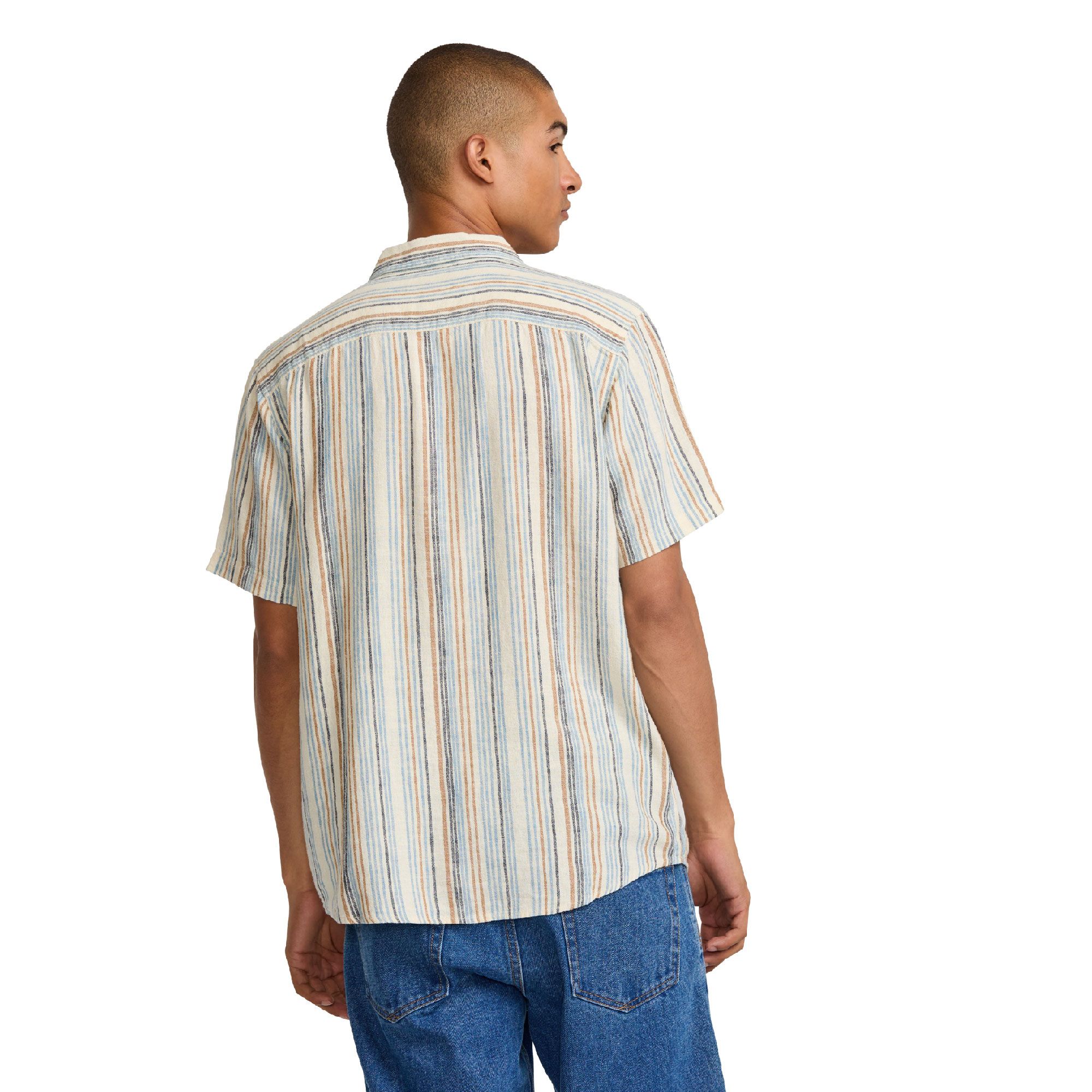 RVCA Men's Exotica Stripe Woven T Shirt