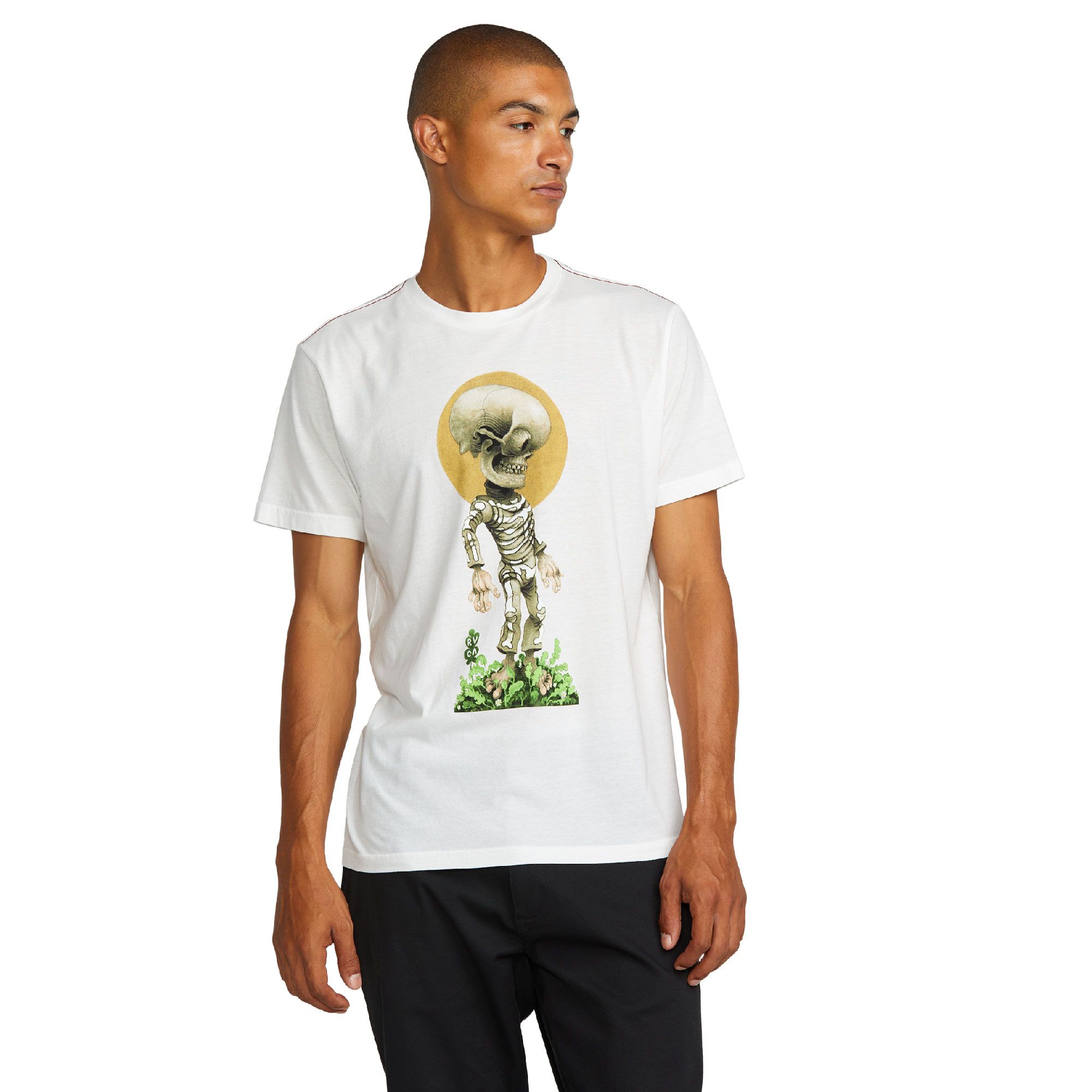 RVCA Men's Gordon Skeleton T Shirt
