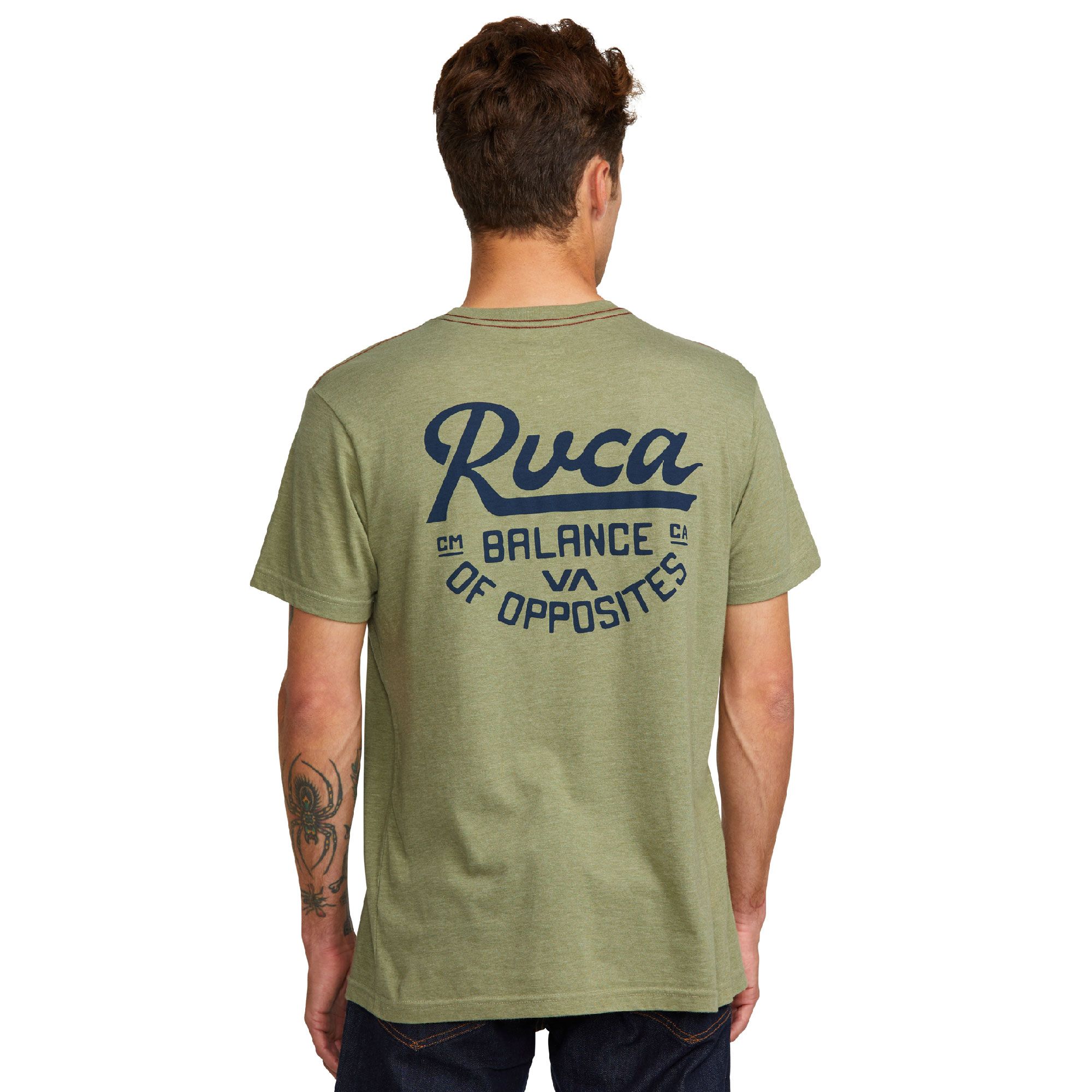 RVCA Men's Script Sealed T Shirt