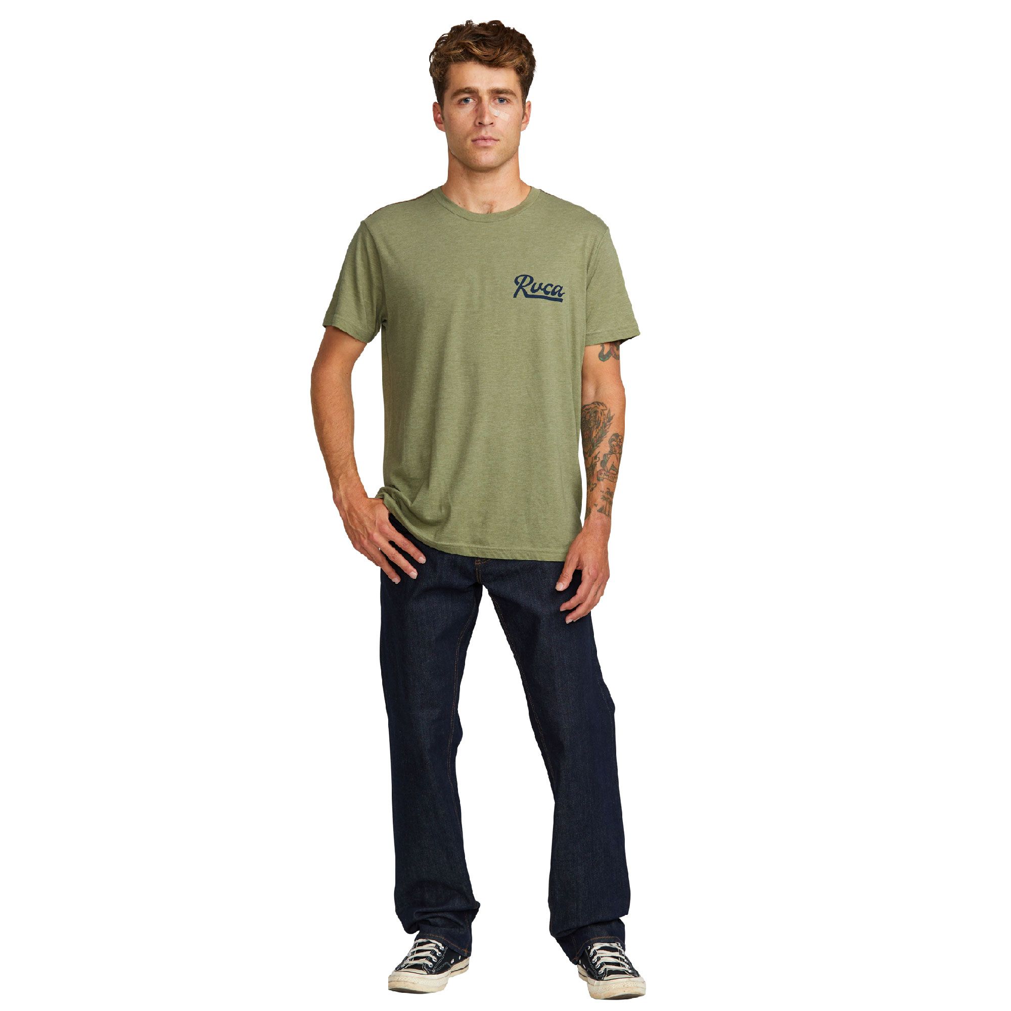 RVCA Men's Script Sealed T Shirt