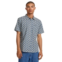 RVCA Men's Vacationist Woven T Shirt Front_Flat