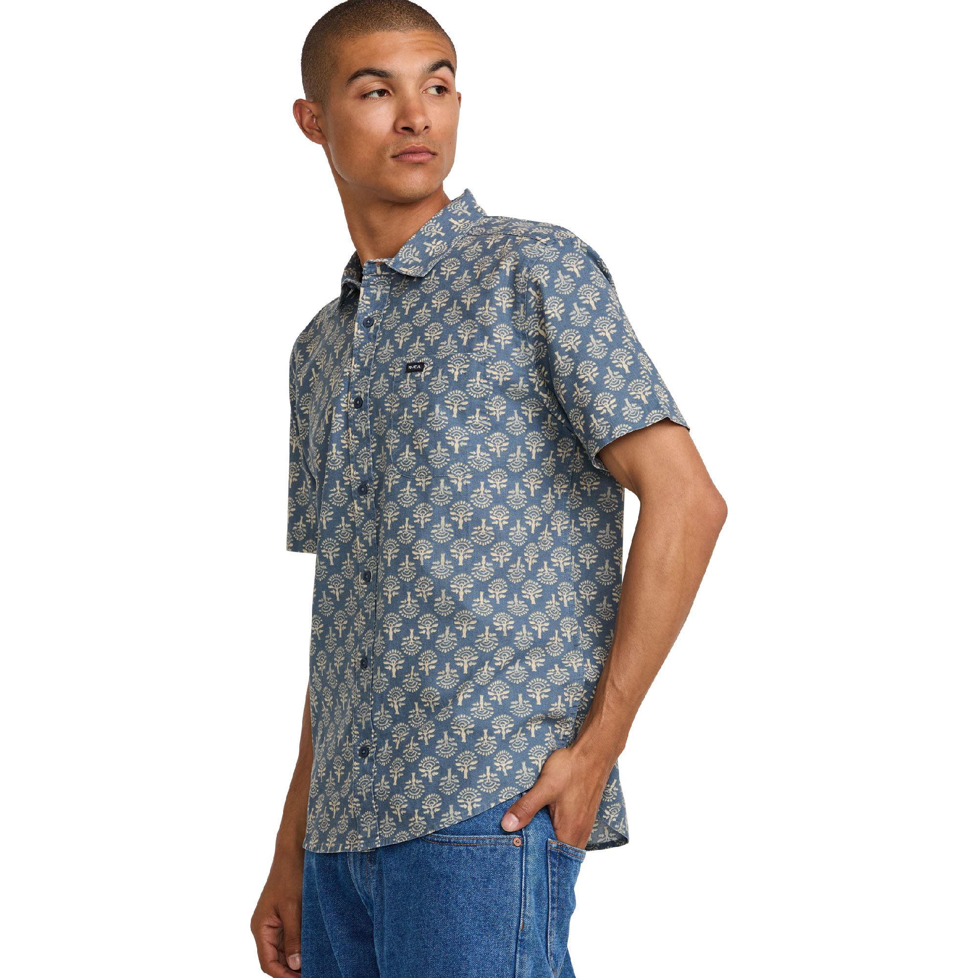 RVCA Men's Vacationist Woven T Shirt