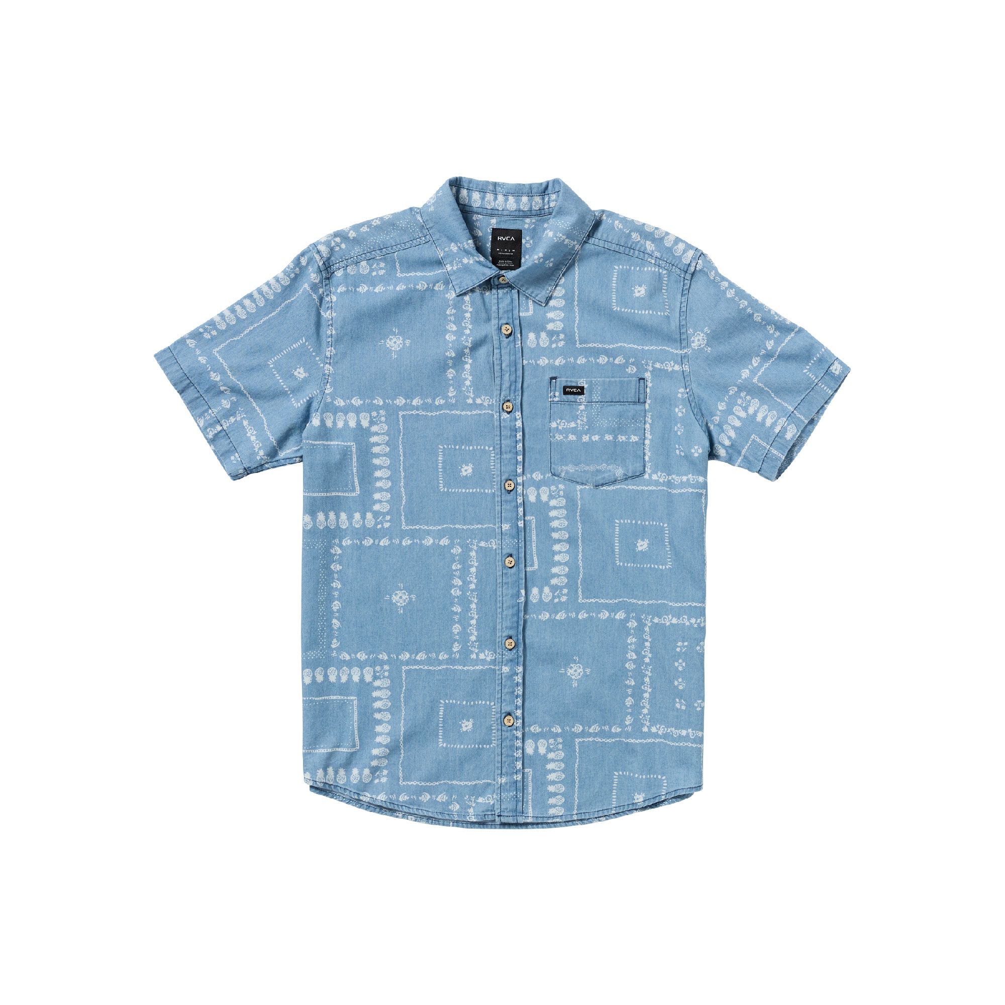 RVCA Men's Frame Woven T Shirt