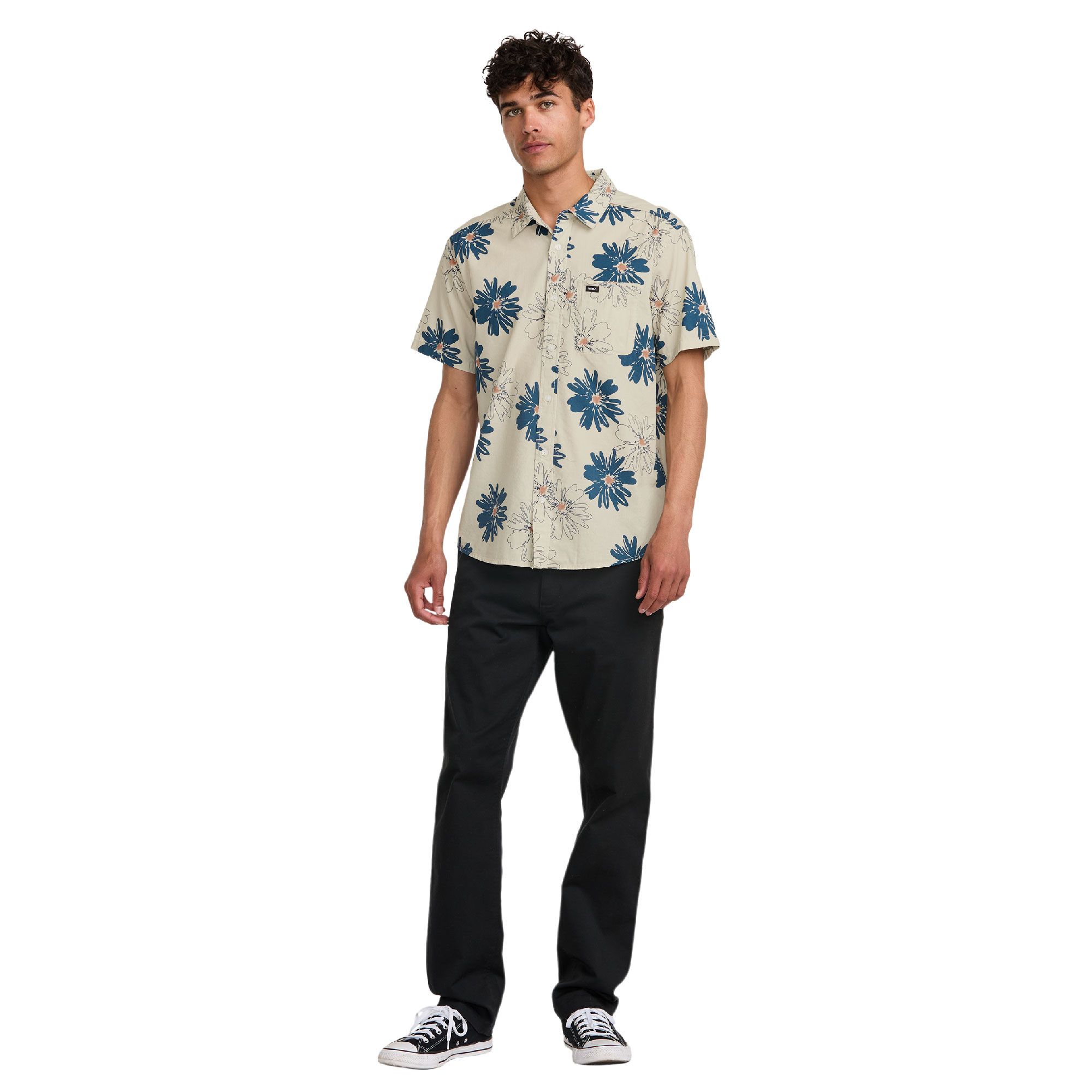 RVCA Men's Resort Woven T Shirt