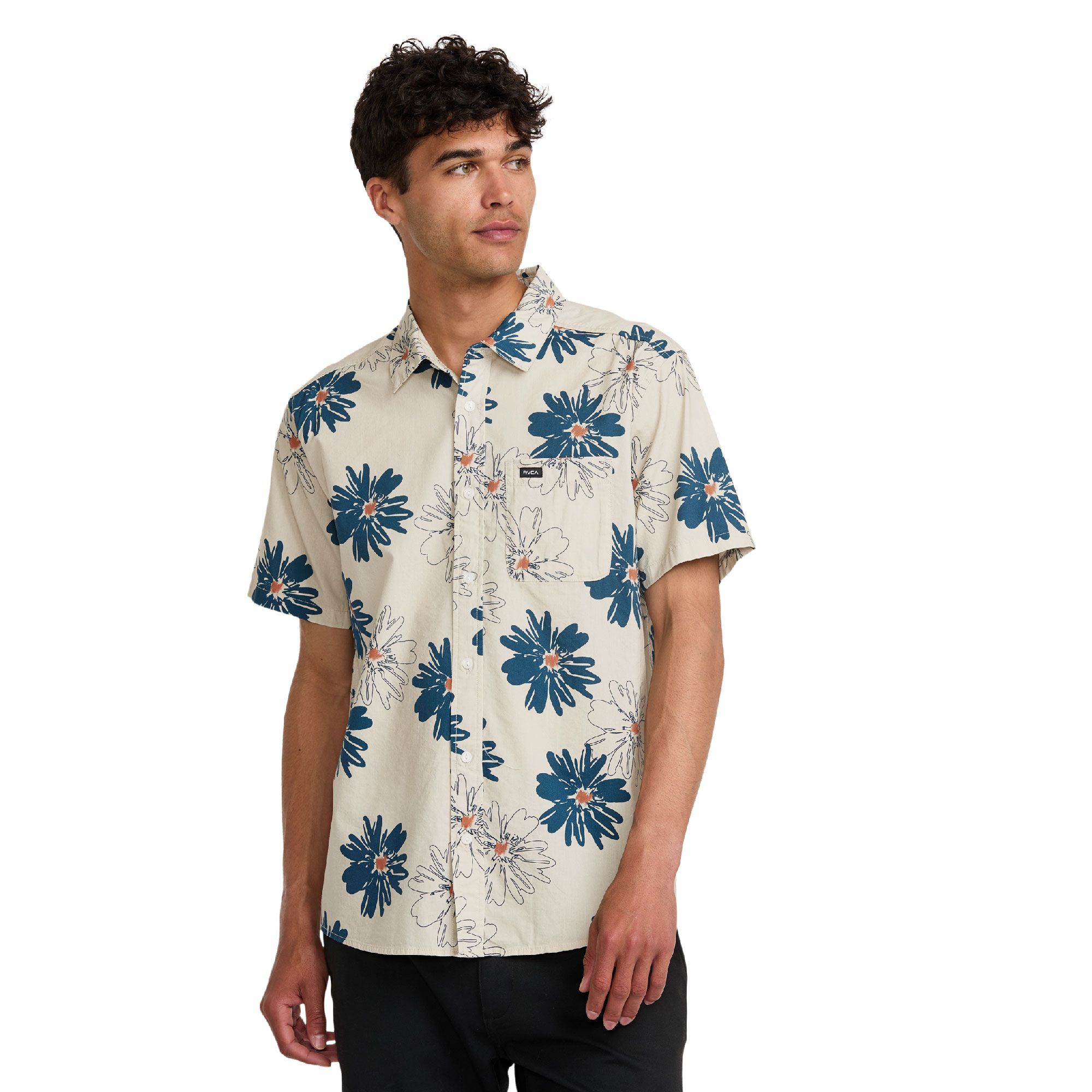 RVCA Men's Resort Woven T Shirt