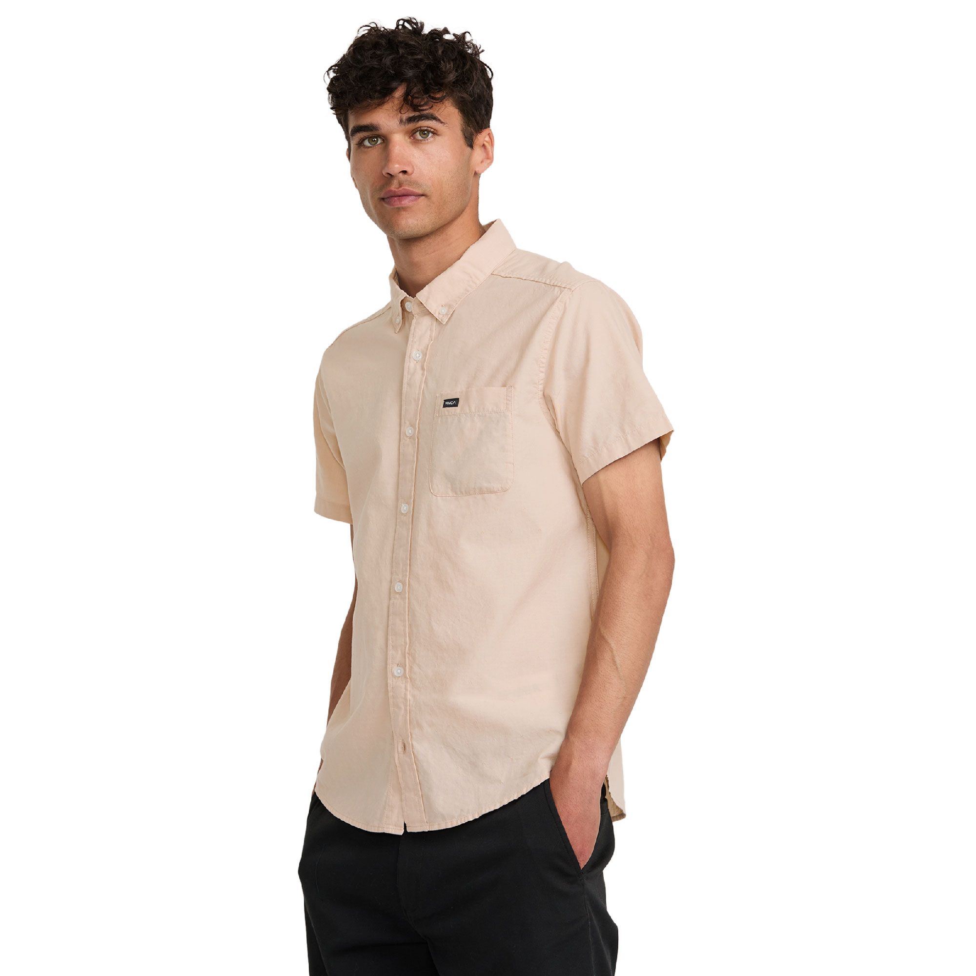 RVCA Men's That'll Do Dobby Woven T Shirt