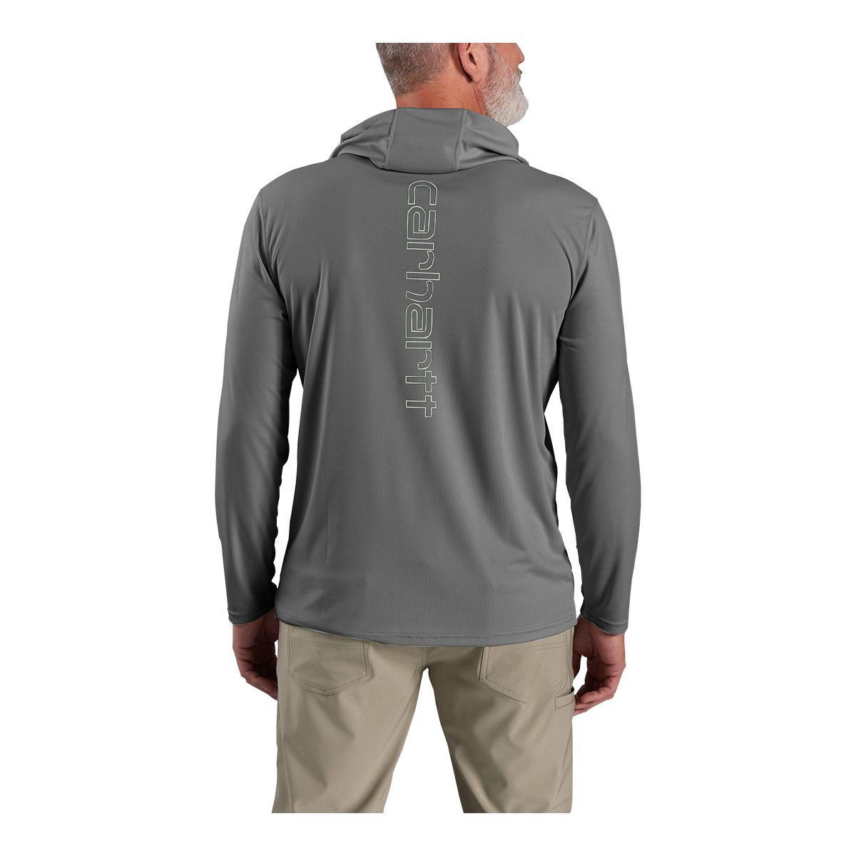 Carhartt Men's Force Sun Defender Long Sleeve Hooded T-Shirt