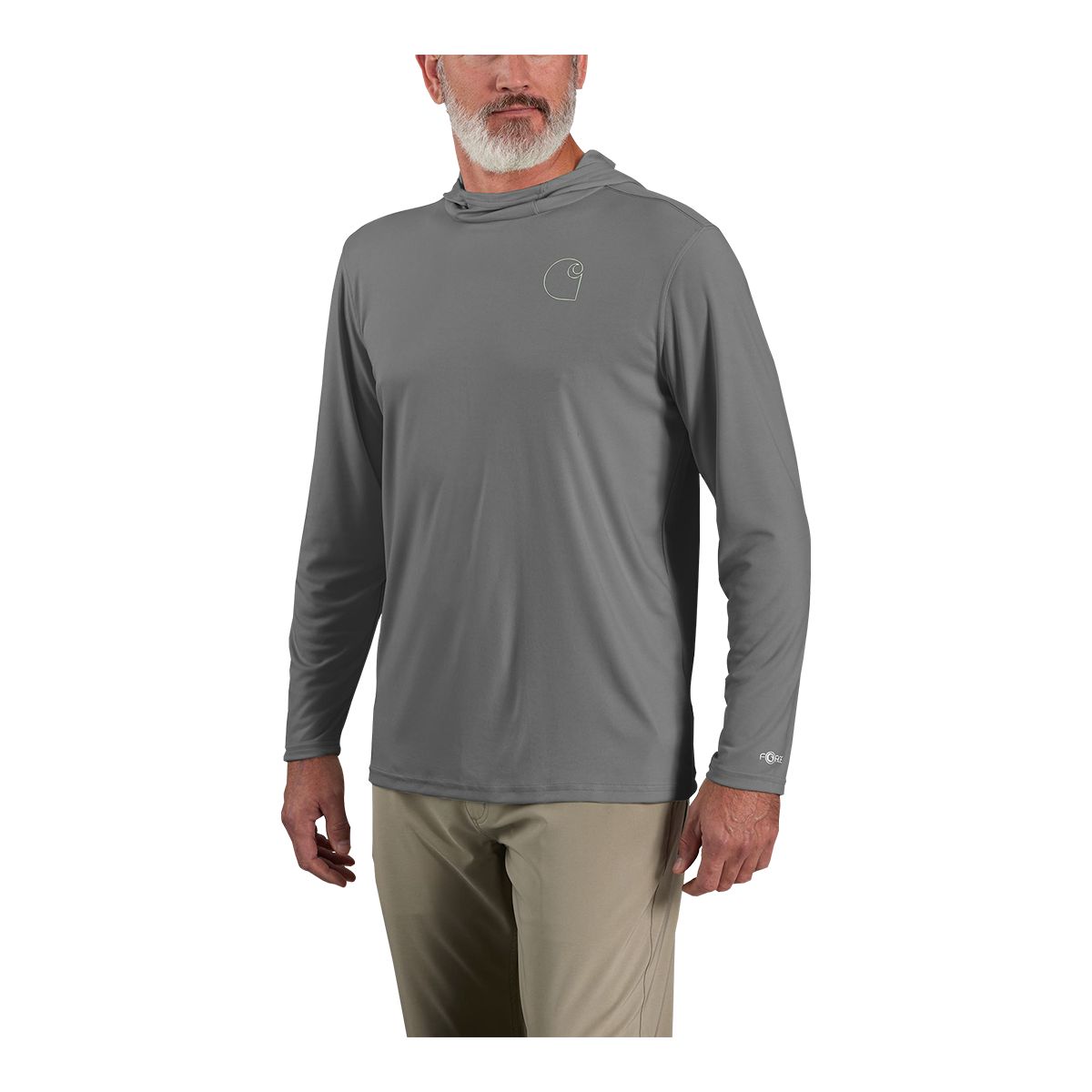 Carhartt Men's Force Sun Defender Long Sleeve Hooded T-Shirt
