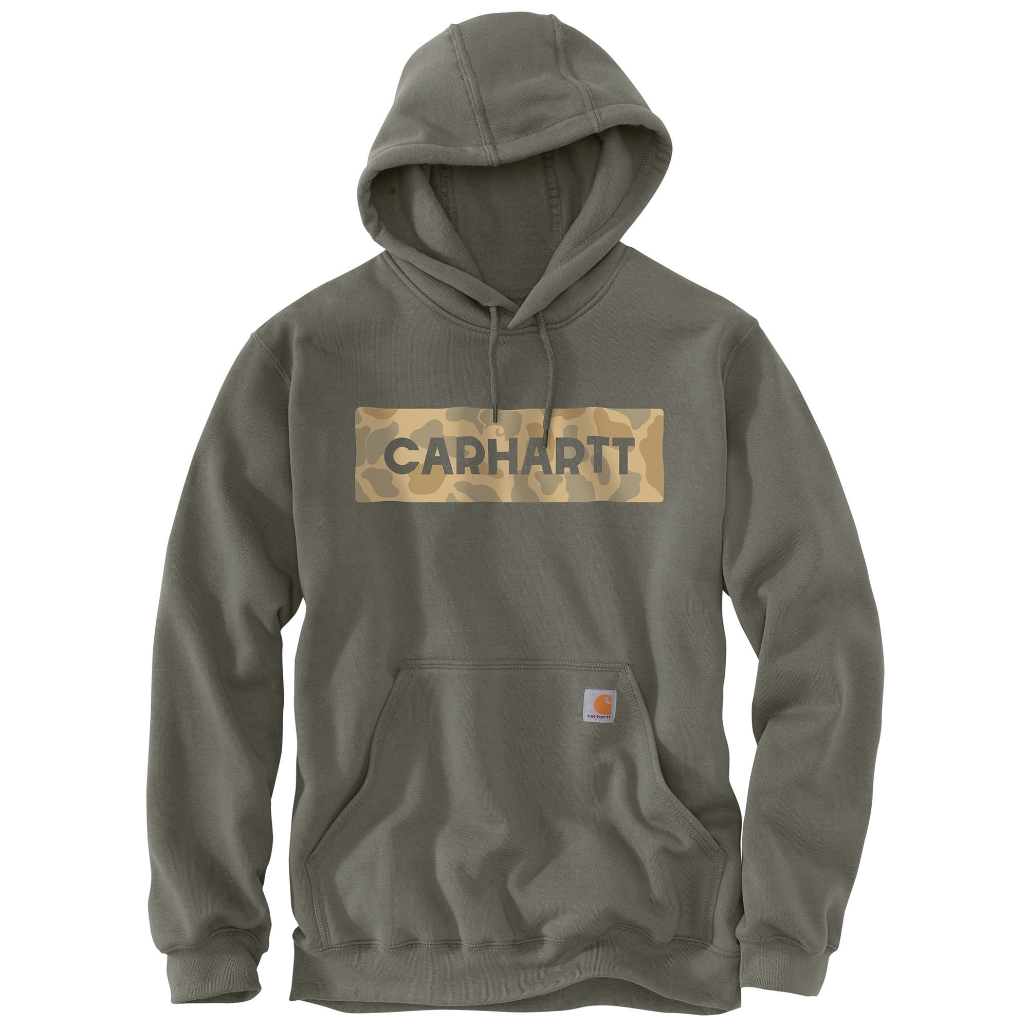 Carhartt Men's Camo Logo Pullover Hoodie