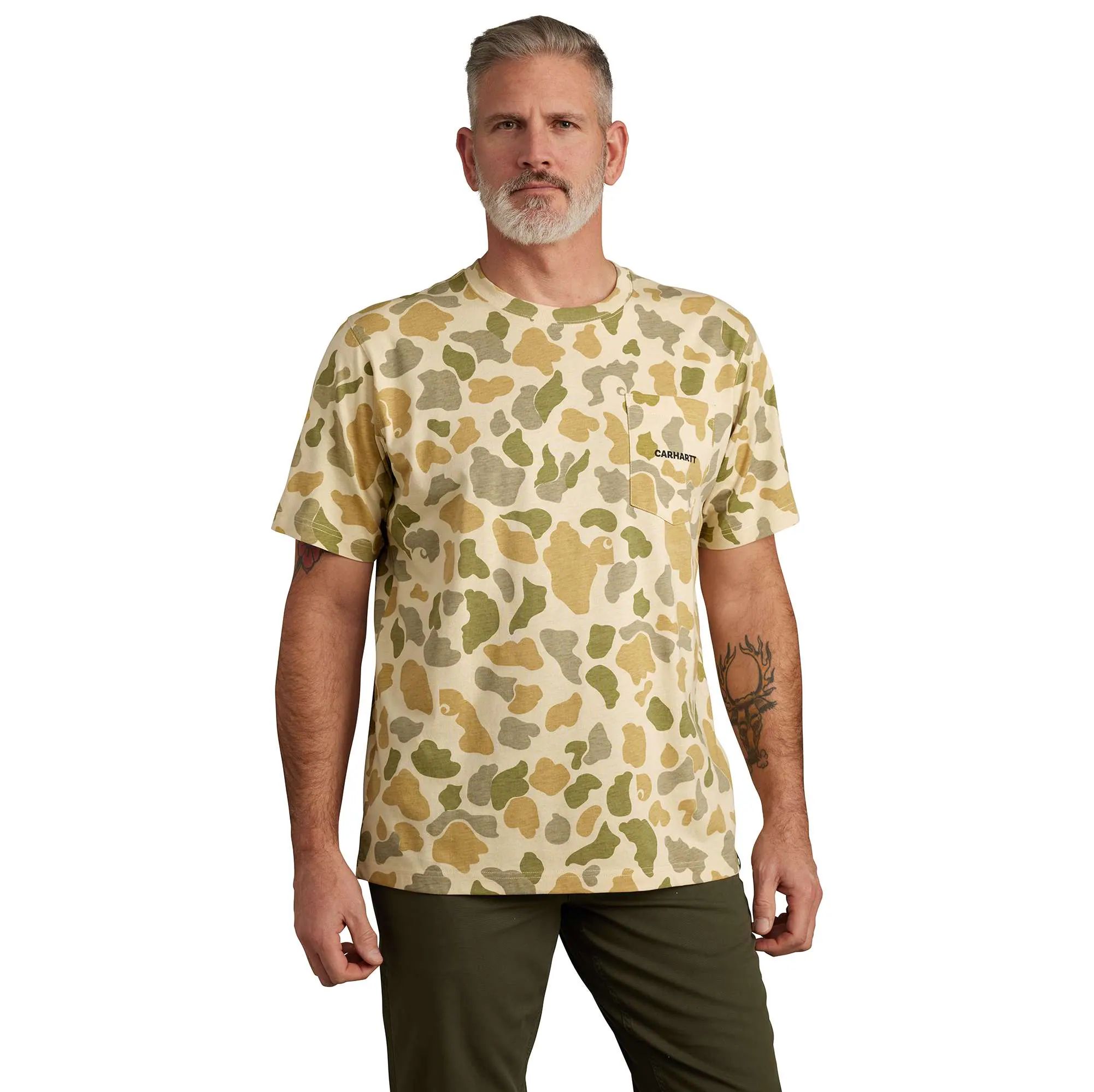 Carhartt Men's Camo Logo T Shirt