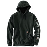 Carhartt Men's Logo Sleeve Pullover Hoodie Front_Flat