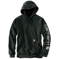 Carhartt Men's Logo Sleeve Pullover Hoodie Front_Flat