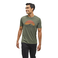Tentree Men's Vintage Sunset T Shirt Front_Flat