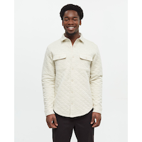 Tentree Men's Colville Quilted Shacket Front_Flat