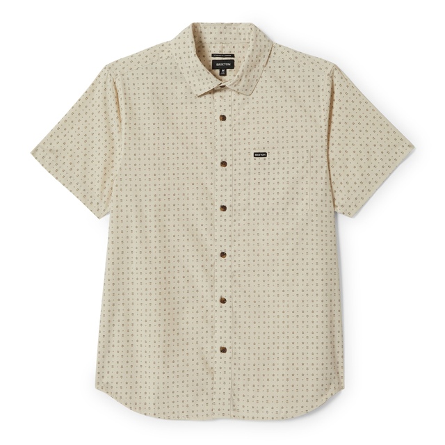 BRIXTON Men's Charter Print Woven T-Shirt