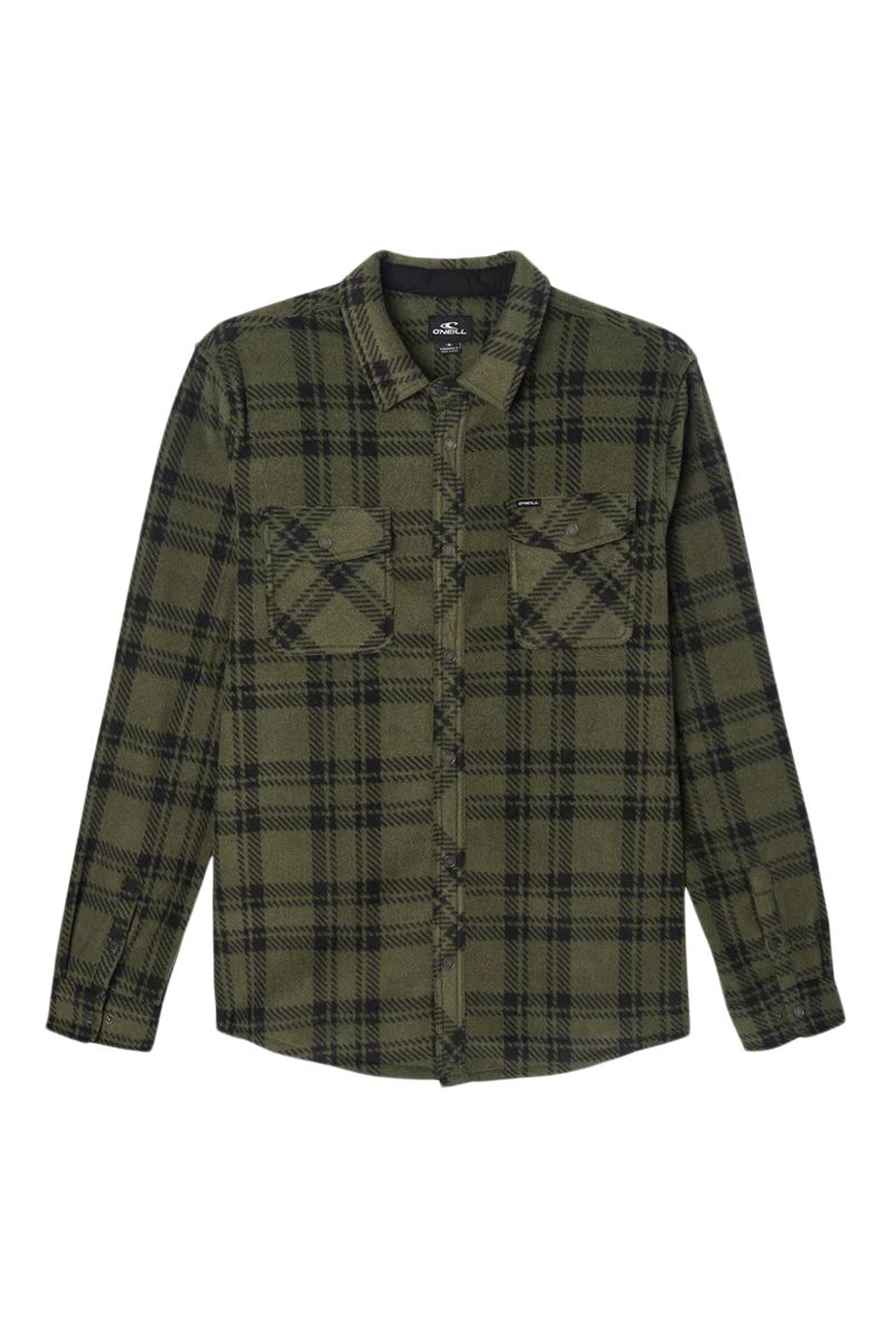 O'Neill Men's Glacier Plaid Long Sleeve Shirt