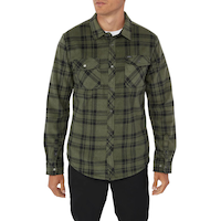 O'Neill Men's Glacier Plaid Long Sleeve Shirt Front_Flat
