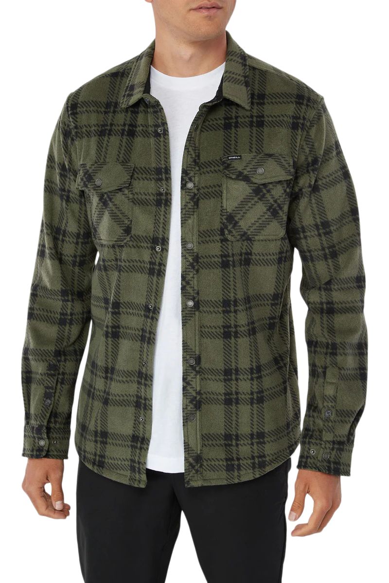 O'Neill Men's Glacier Plaid Long Sleeve Shirt