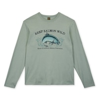 Hooke Men's Keep Salmon Wild Long Sleeve T Shirt Front_Flat