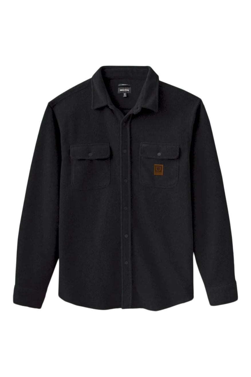 BRIXTON Men's Bowery Arctic Stretch Fleece Flannel Long Sleeve Top