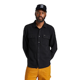 BRIXTON Men's Bowery Cotton Twill Overshirt Front_Flat