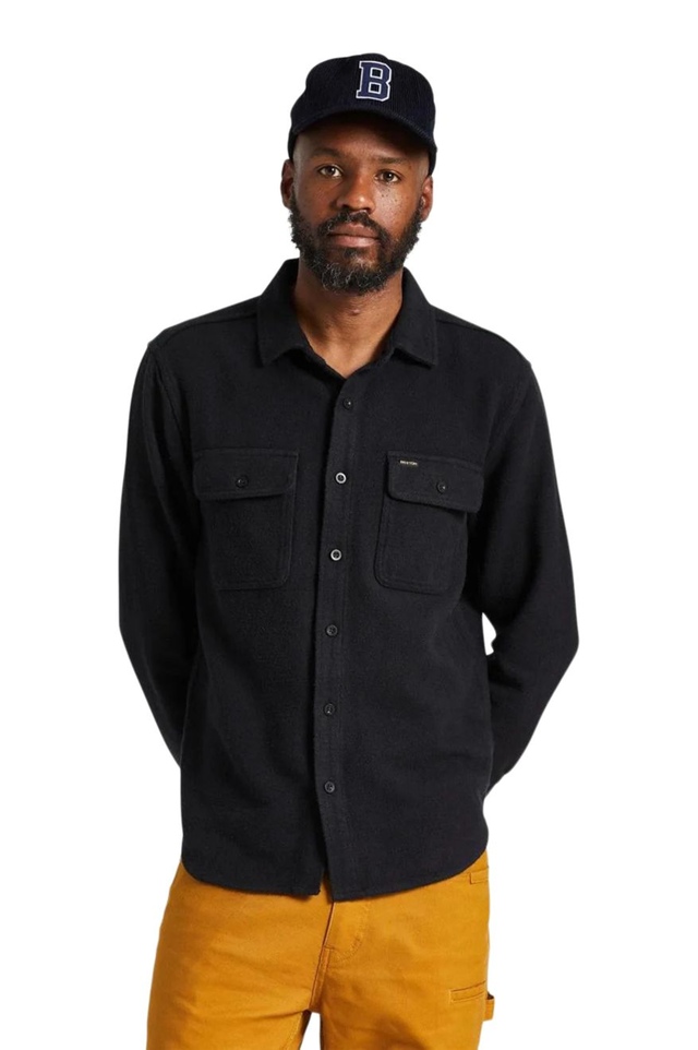 BRIXTON Men's Bowery Cotton Twill Overshirt