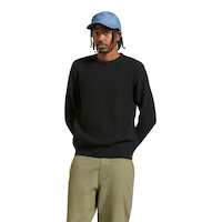 BRIXTON Men's Jacques Waffle Knit Sweater Top Front_Flat