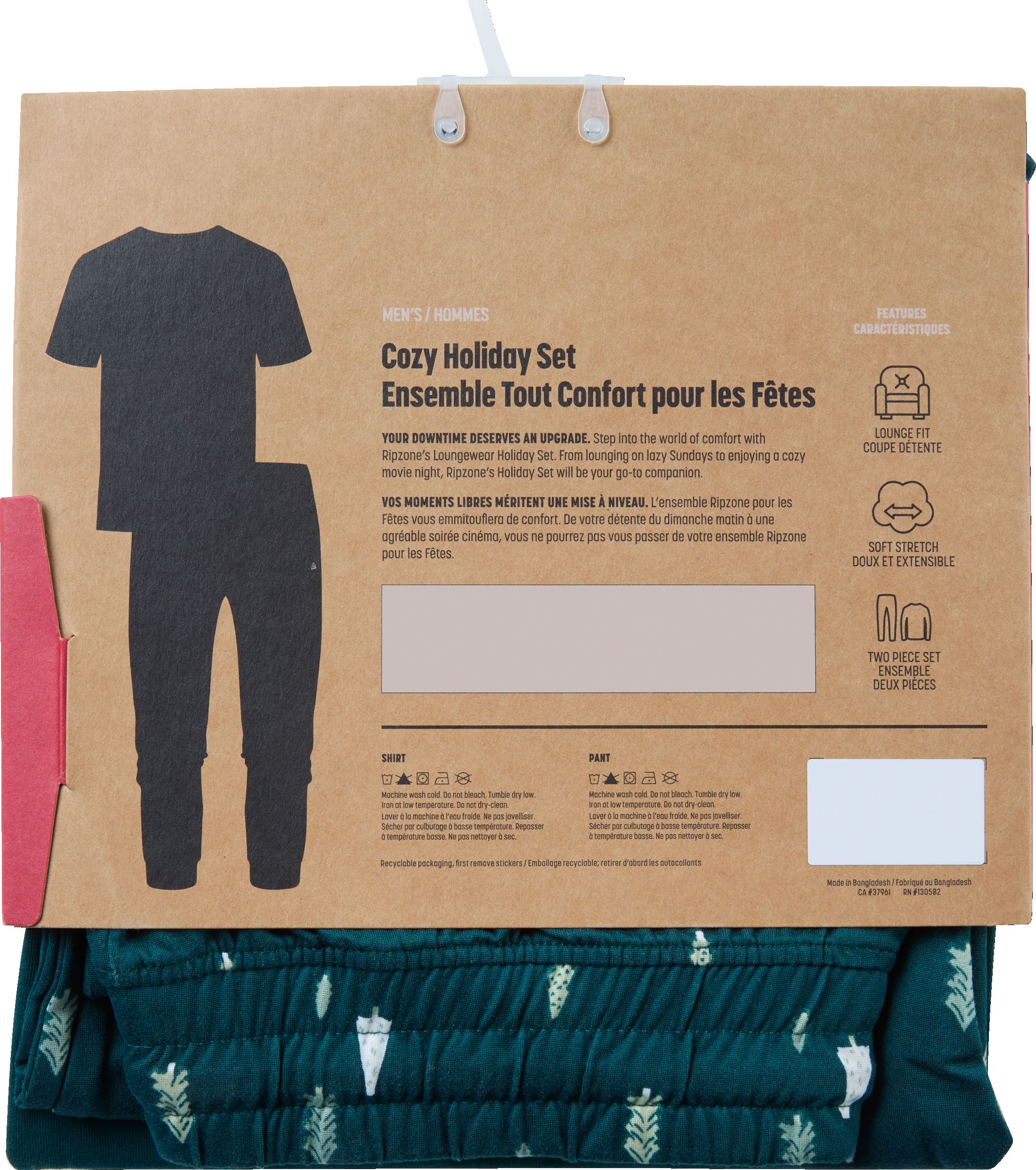 Ripzone Men's Holiday Sleepwear Set