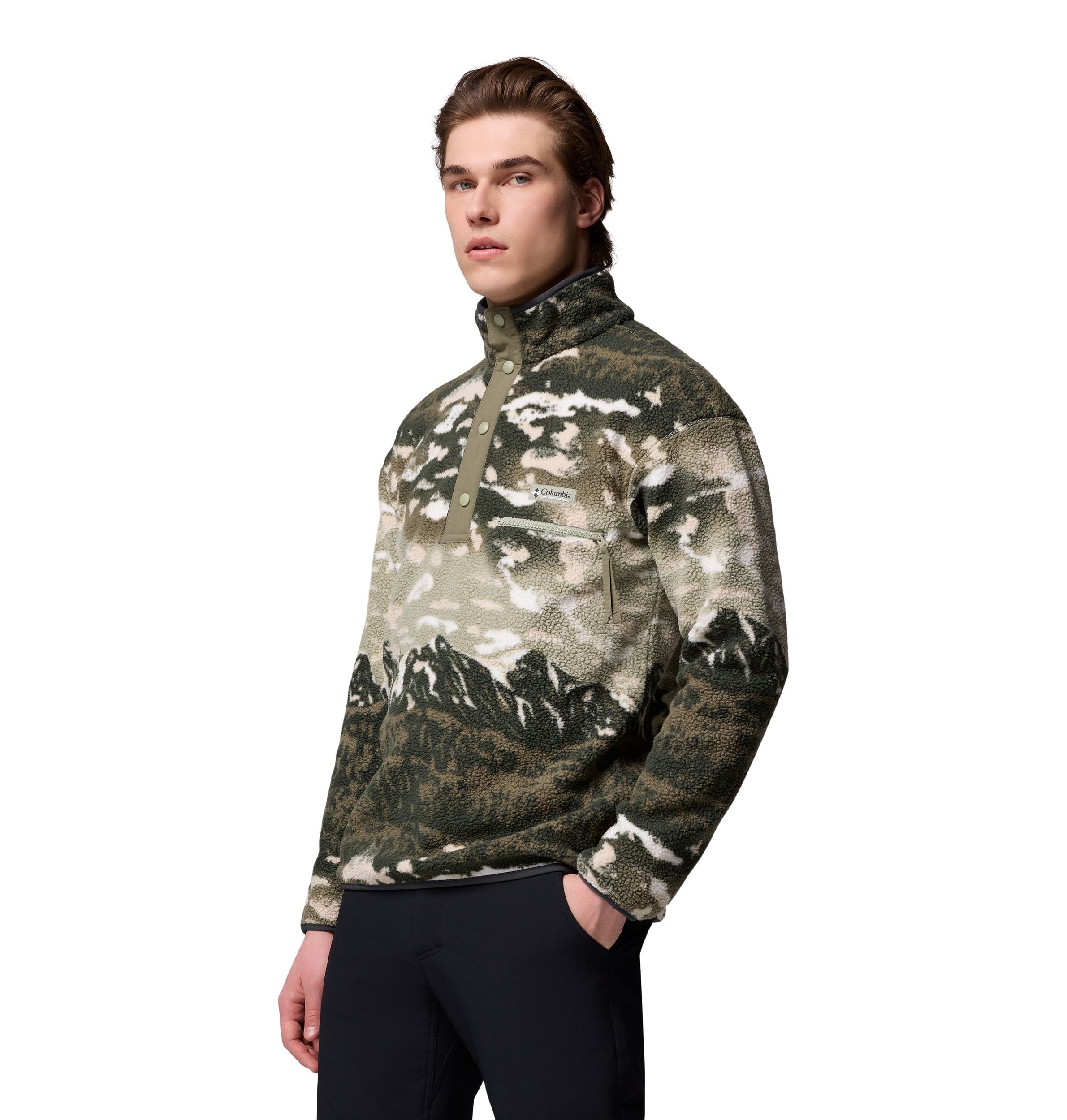 Columbia Men's Helvetia™ II Printed Half Snap Fleece Pullover