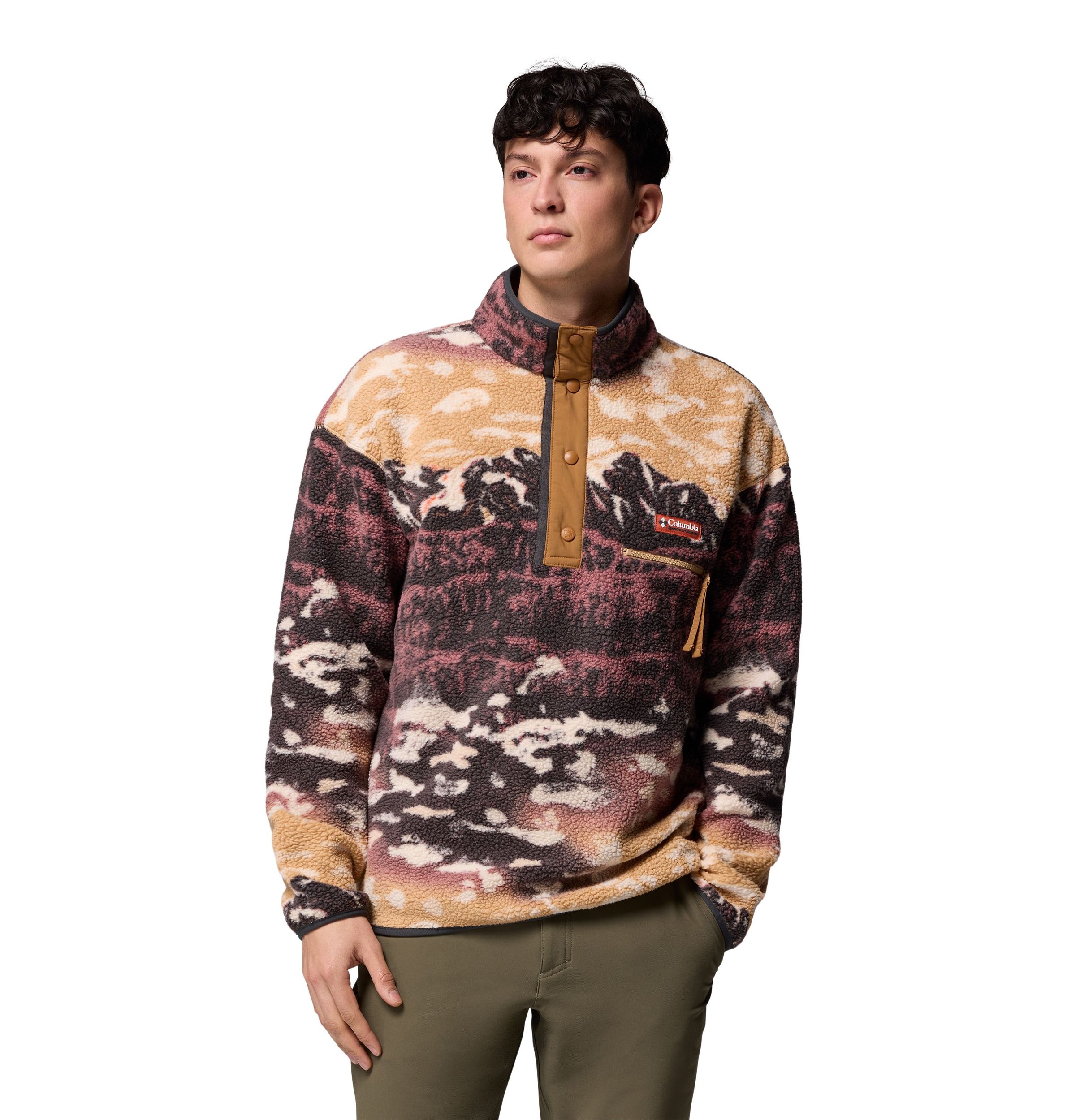 Columbia Men's Helvetia™ II Printed Half Snap Fleece Pullover