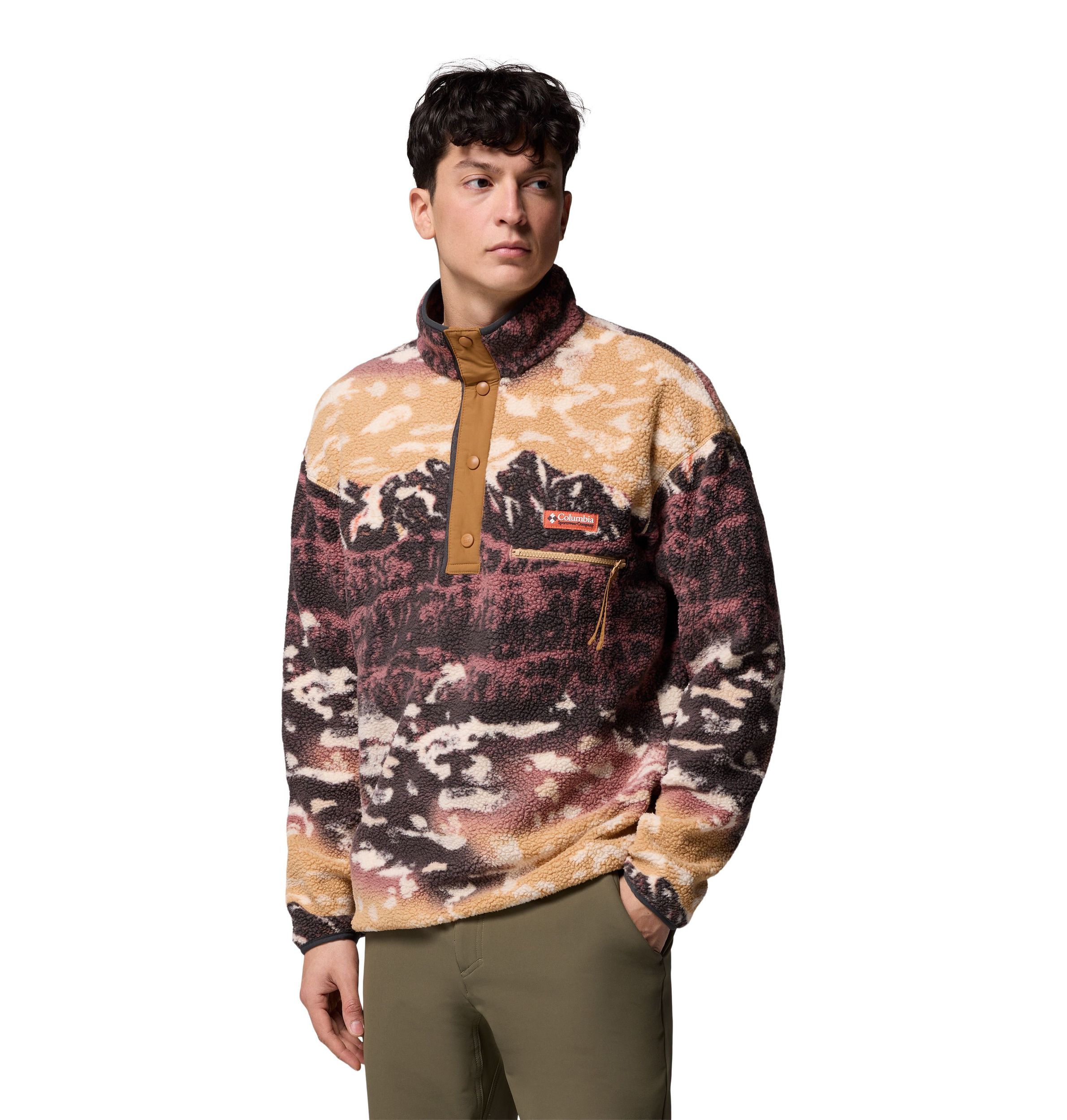 Columbia Men's Helvetia™ II Printed Half Snap Fleece Pullover