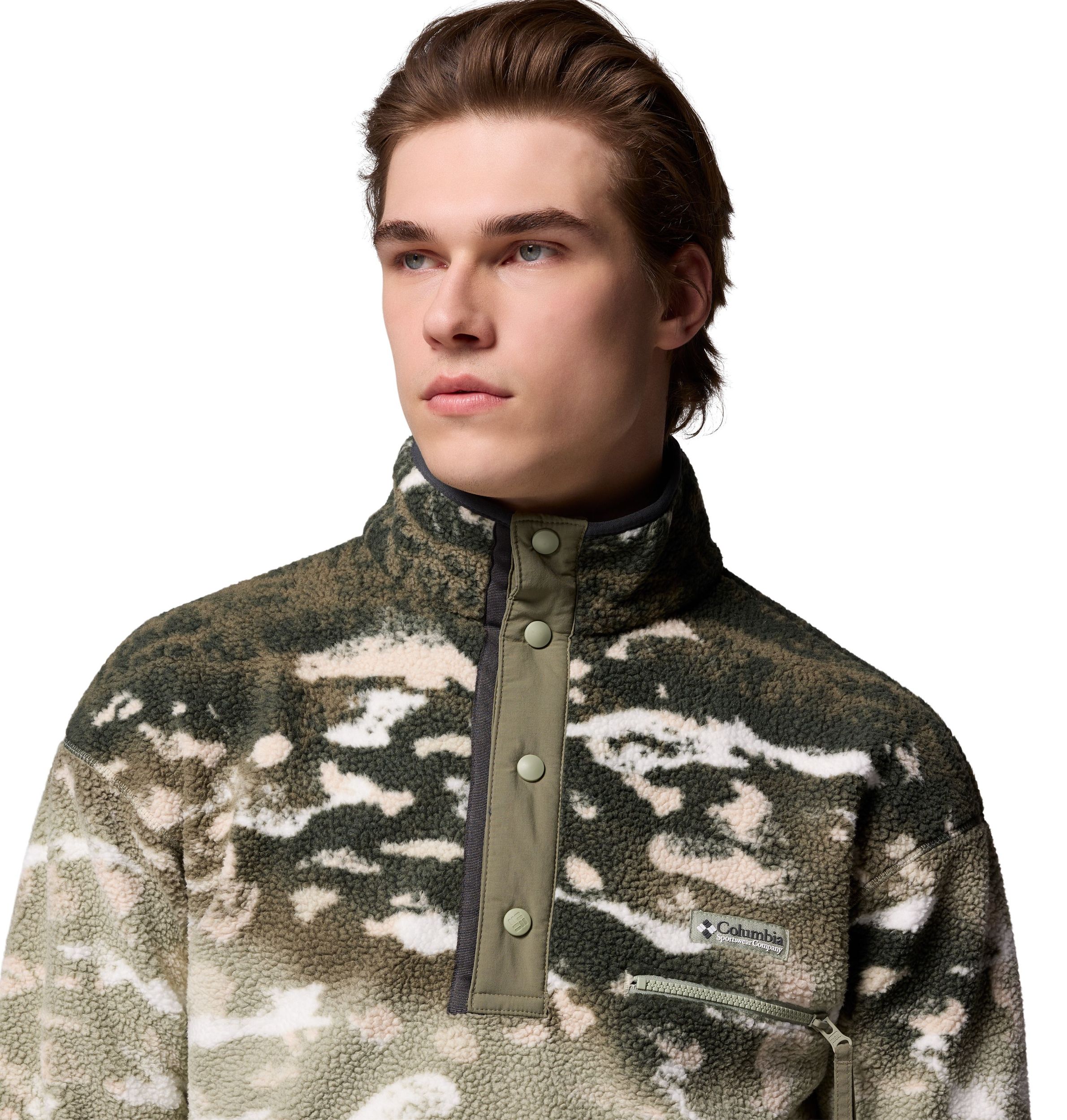 Columbia Men's Helvetia™ II Printed Half Snap Fleece Pullover