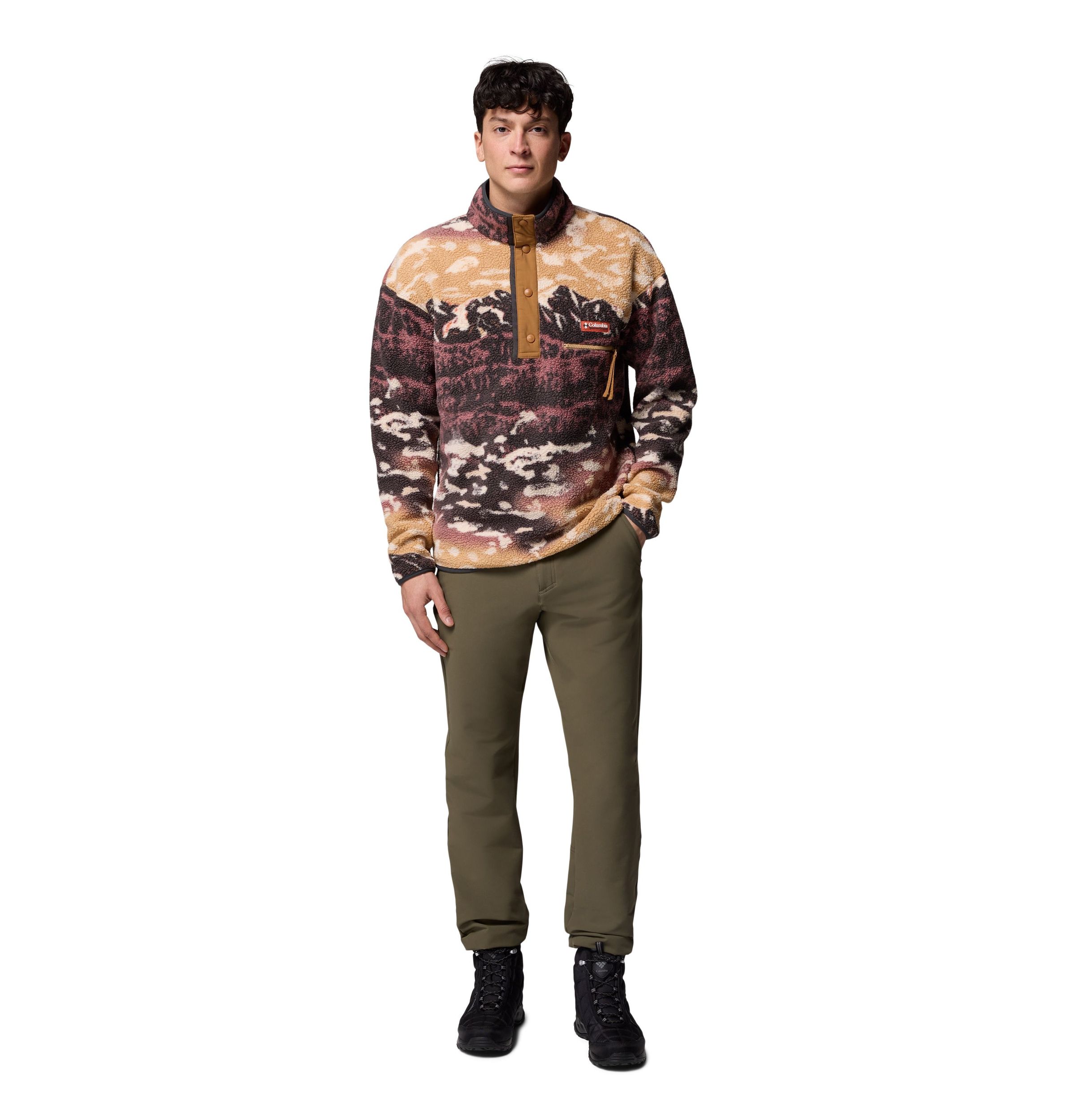 Columbia Men's Helvetia™ II Printed Half Snap Fleece Pullover