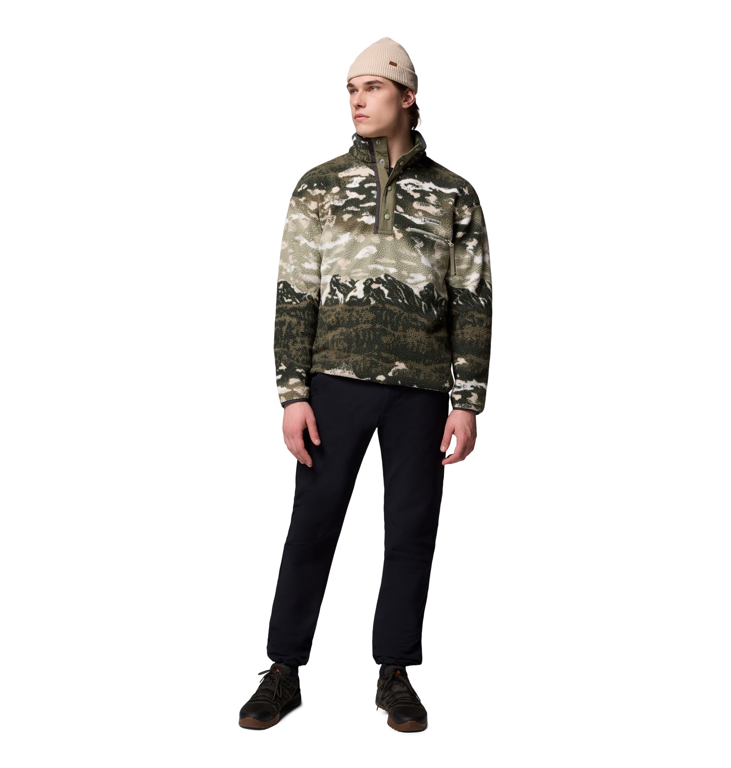 Columbia Men's Helvetia™ II Printed Half Snap Fleece Pullover
