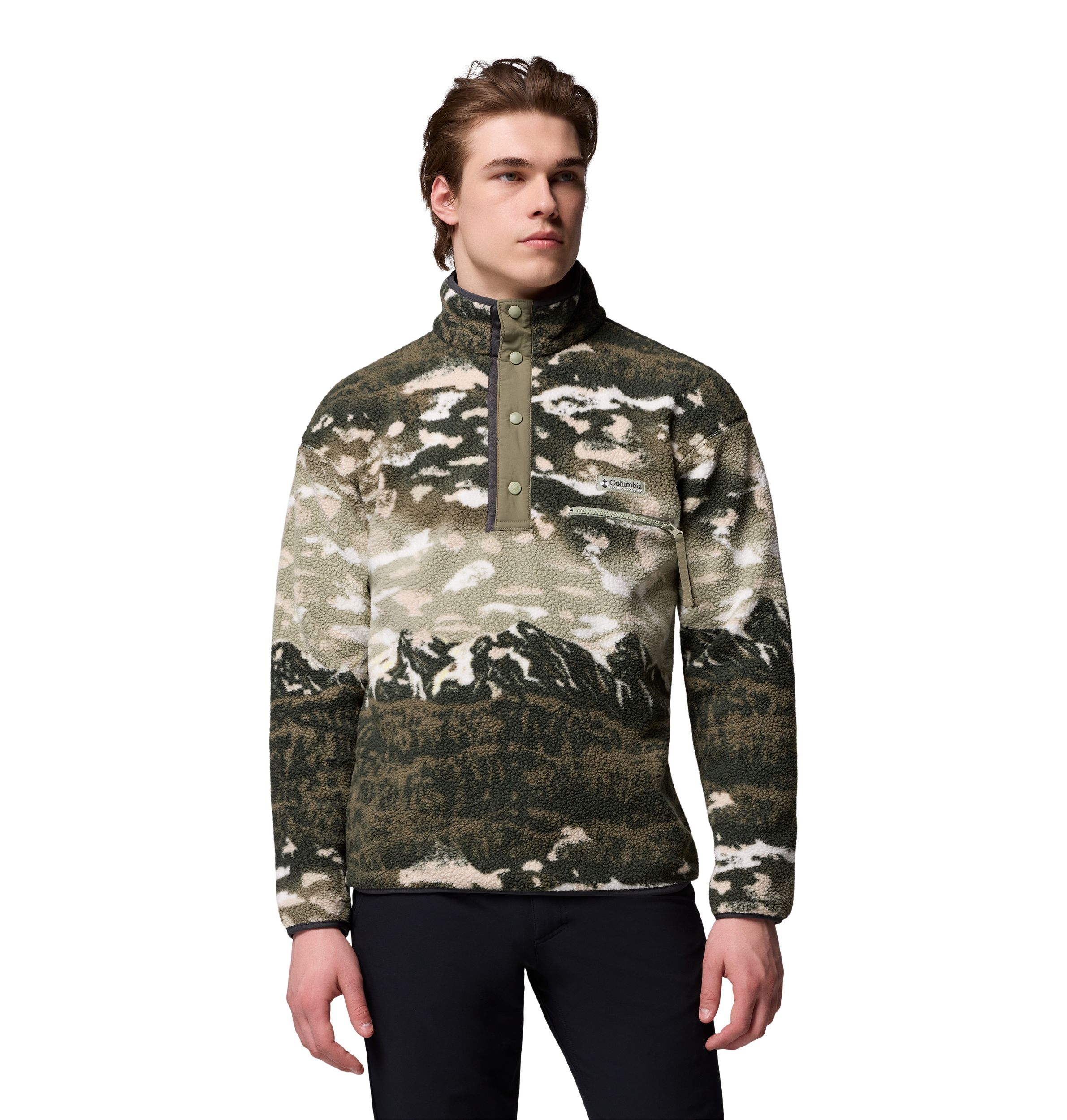 Columbia Men's Helvetia™ II Printed Half Snap Fleece Pullover