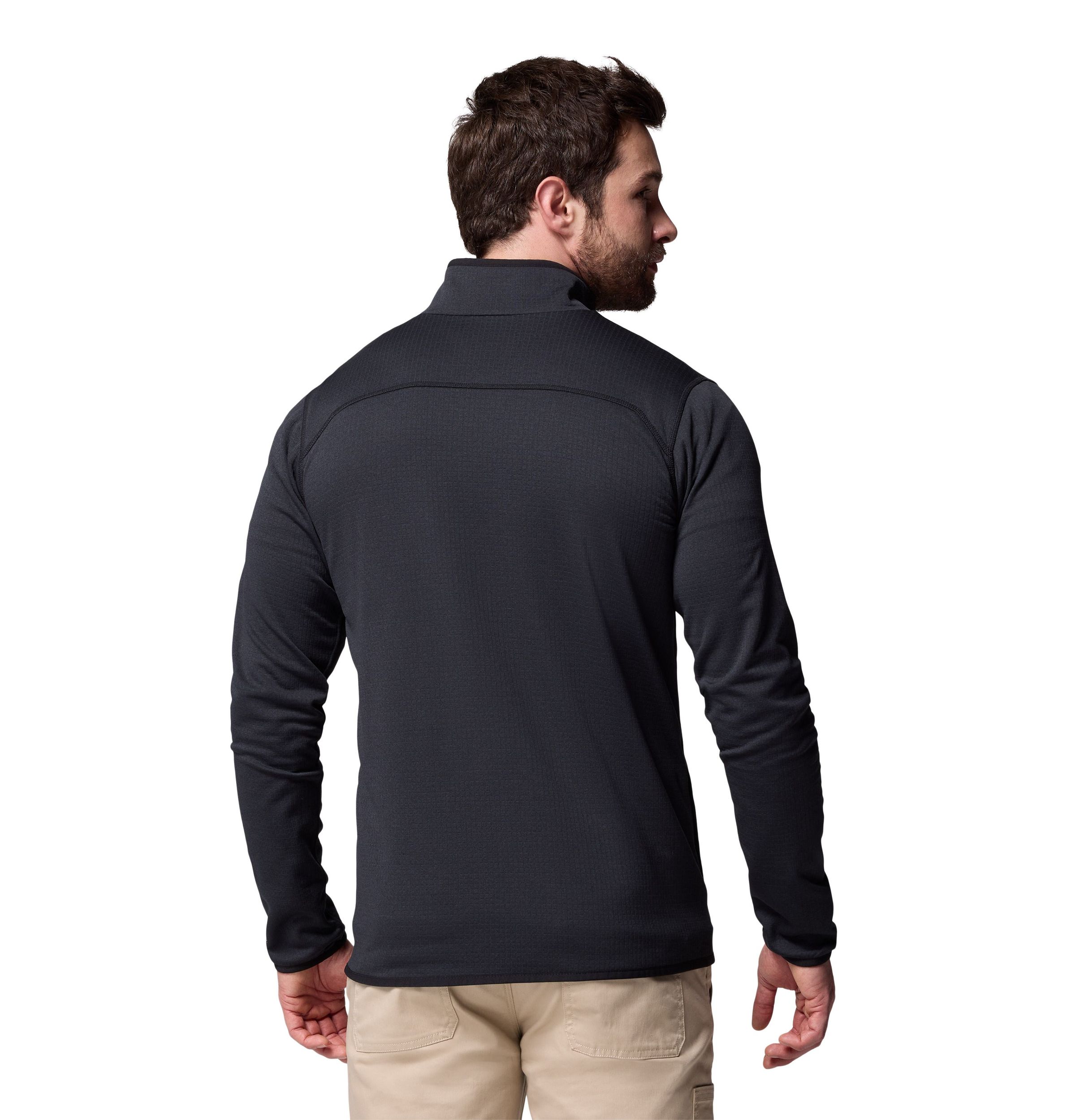 Columbia Men's Essential Hike Full Zip Grid Long Sleeve Top