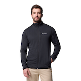 Columbia Men's Essential Hike Full Zip Grid Long Sleeve Top Front_Flat