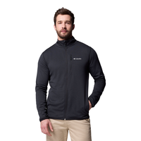 Columbia Men's Essential Hike Full Zip Grid Long Sleeve Top Front_Flat