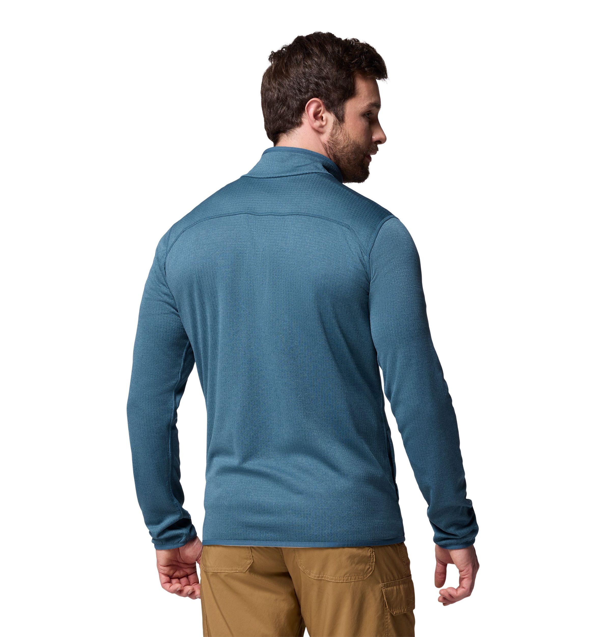 Columbia Men's Essential Hike Full Zip Grid Long Sleeve Top