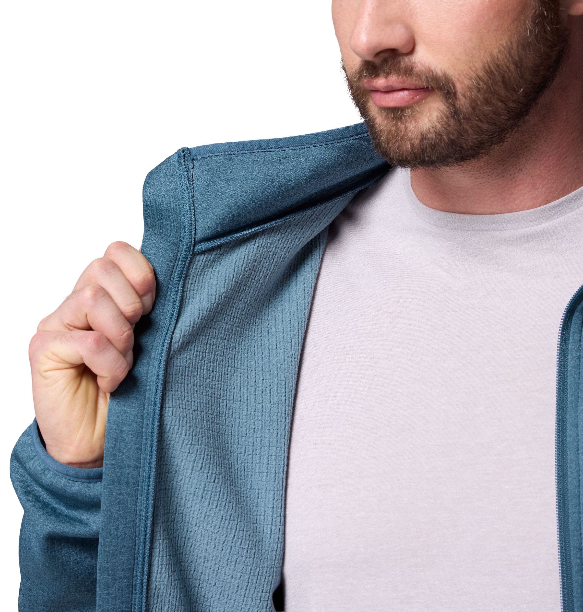 Columbia Men's Essential Hike Full Zip Grid Long Sleeve Top