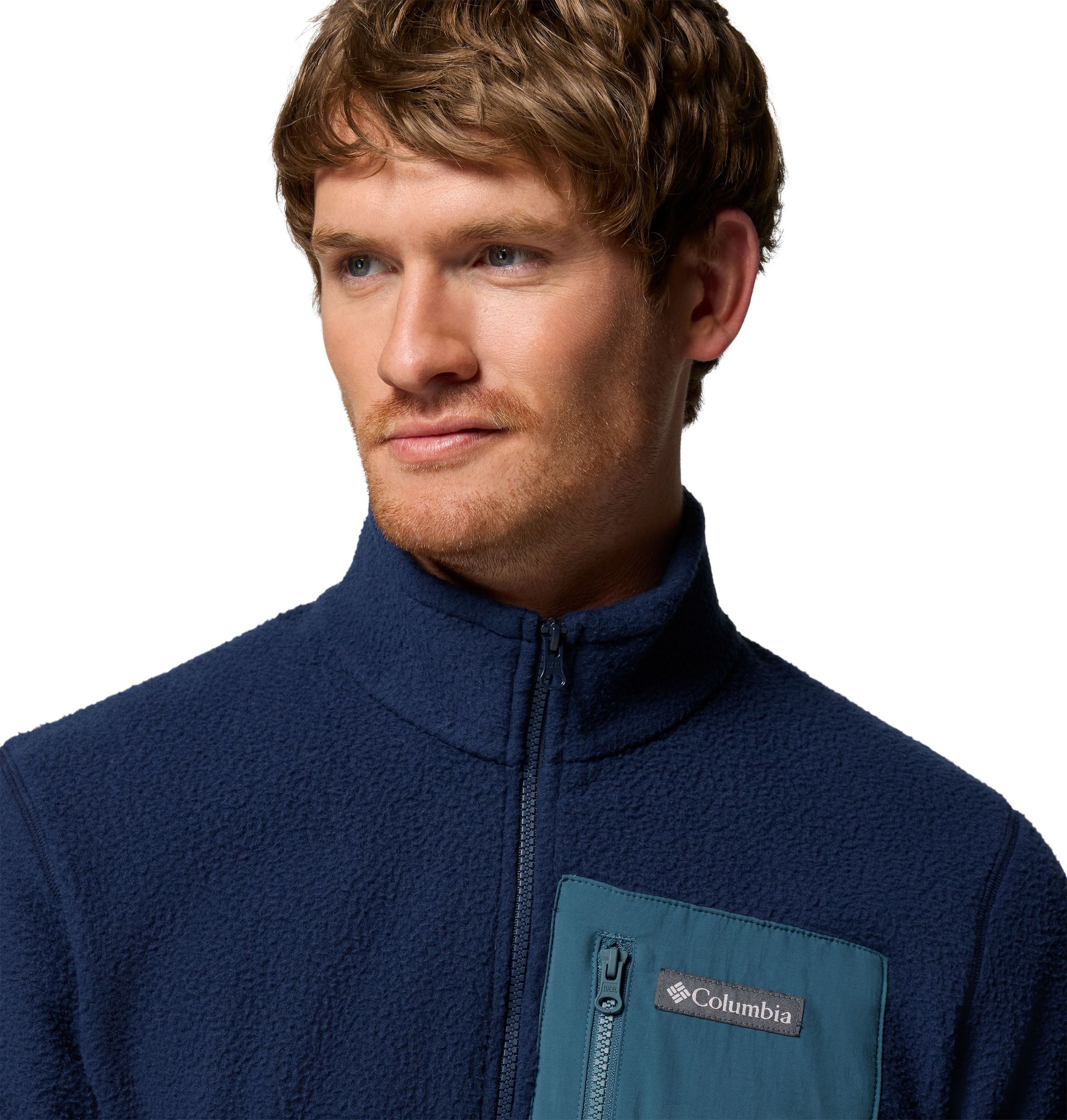 Columbia Men's Jasper Ridge Pebble 1/2 Zip Long Sleeve Fleece Top