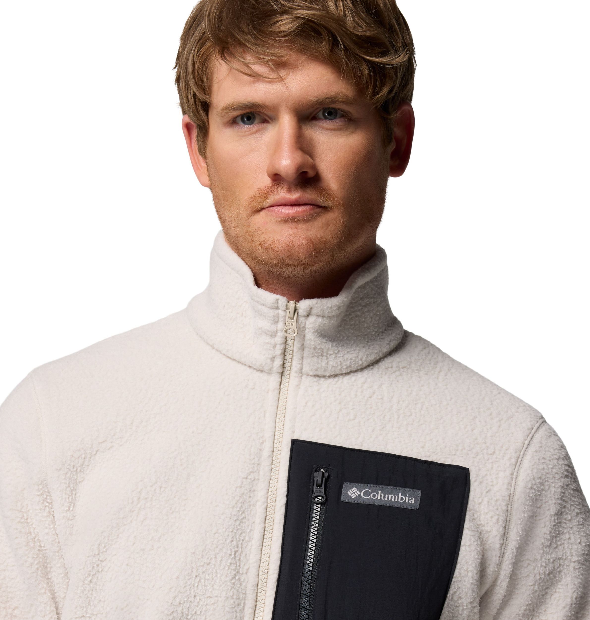 Columbia Men's Jasper Ridge Pebble 1/2 Zip Long Sleeve Fleece Top